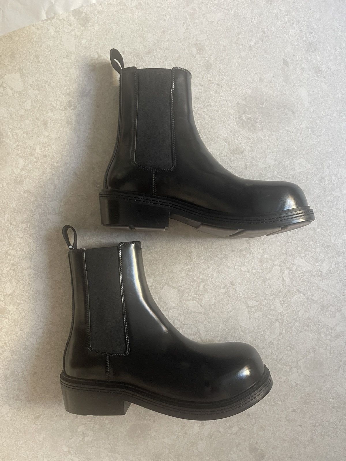 Bottega Veneta Fireman Ankle Boots Brushed Vinyl Size US 12 / EU 45 - 14 Thumbnail