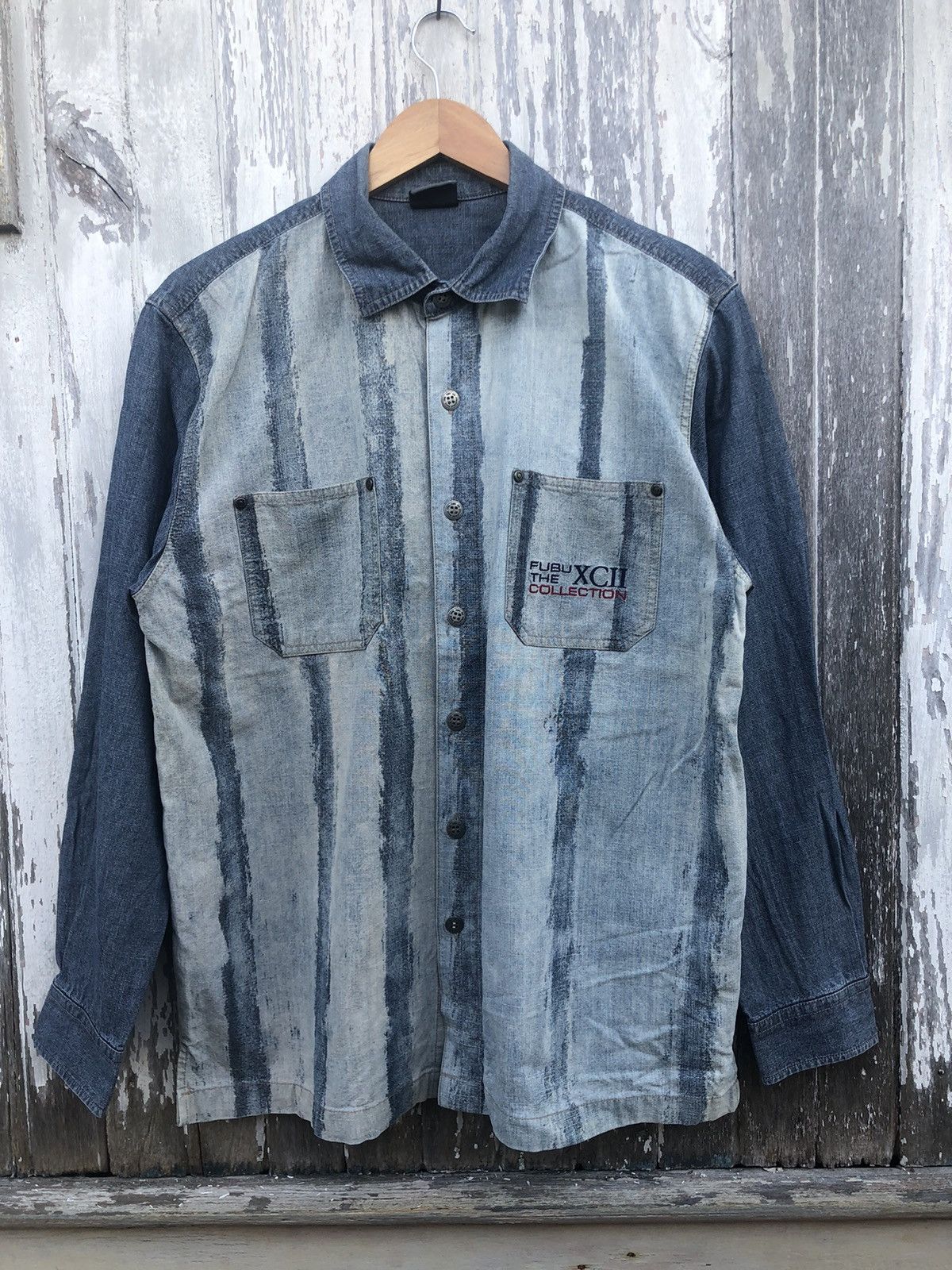 Fubu × Vintage 🔥Vintage Y2K🔥Fubu Collection Denim Longsleeve Size US L / EU 52-54 / 3 - 1 Thumbnail