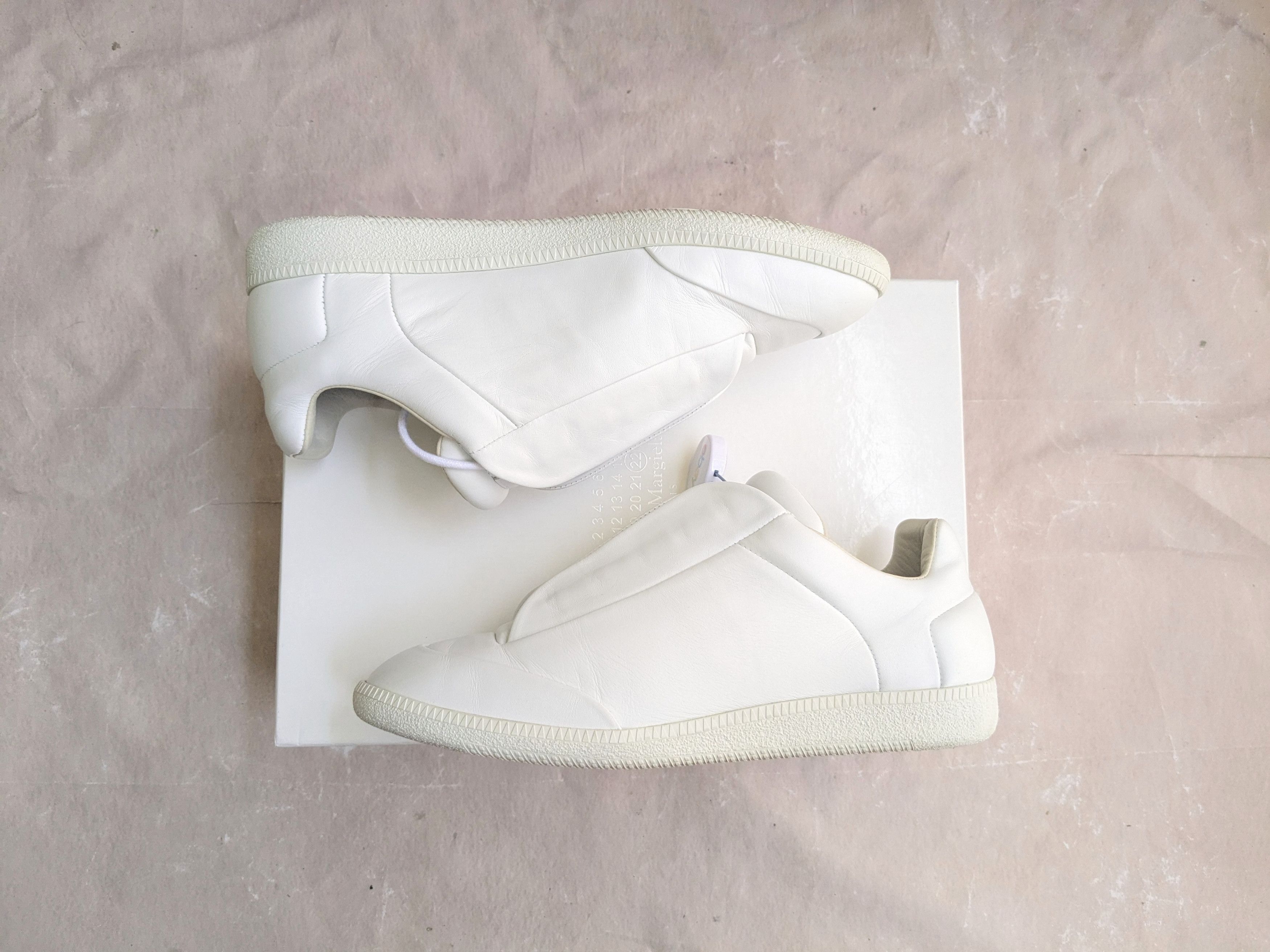 Maison Margiela Maison Margiela Future White Low 9.5 42.5 Leather Size US 9.5 / EU 42-43 - 1 Thumbnail
