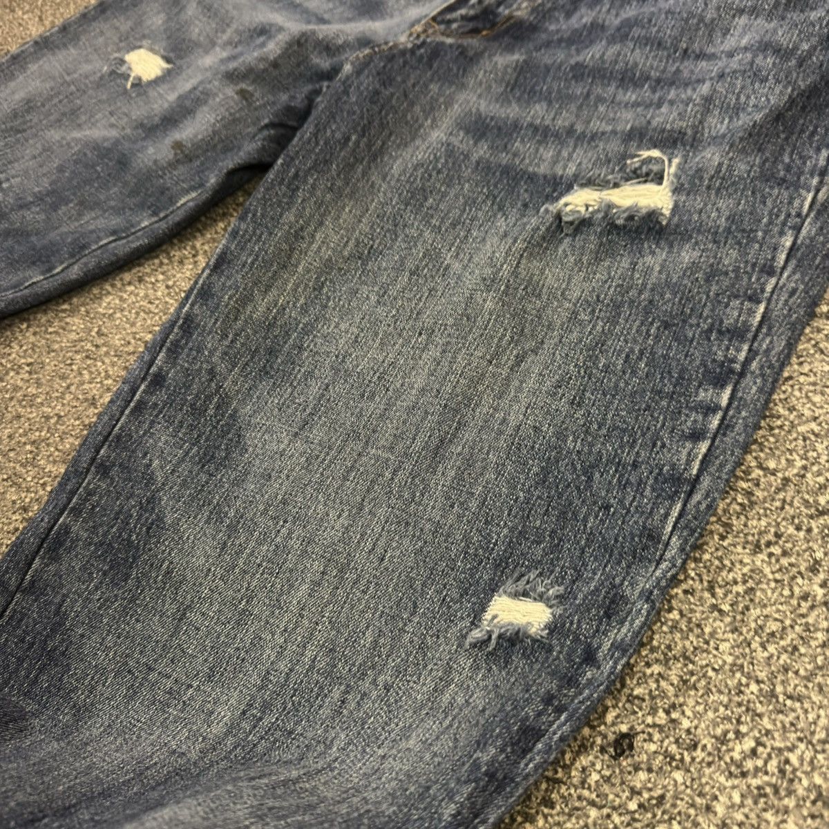 Hysteric Glamour 🔥🇯🇵 Super Baggy Euro Tribal Distressed Denim y2k Style Size US 34 / EU 50 - 5 Thumbnail