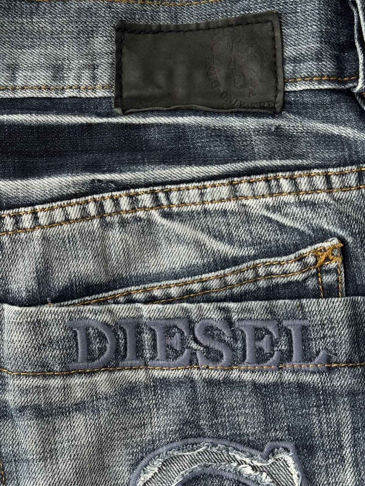 Diesel Vintage Diesel Jeans Dirty Pants faded crash denim distresse Size US 32 / EU 48 - 10 Thumbnail