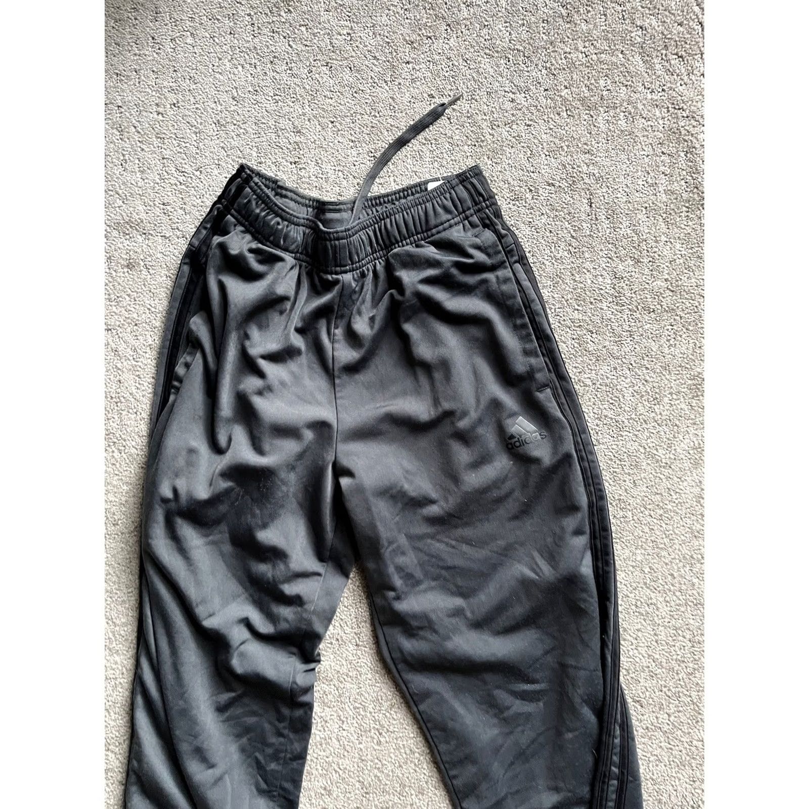 Adidas adidas Sweatpants Men Small Gray Graphic Logo Jogger Pockets Drawstring Size US 29 - 2 Thumbnail