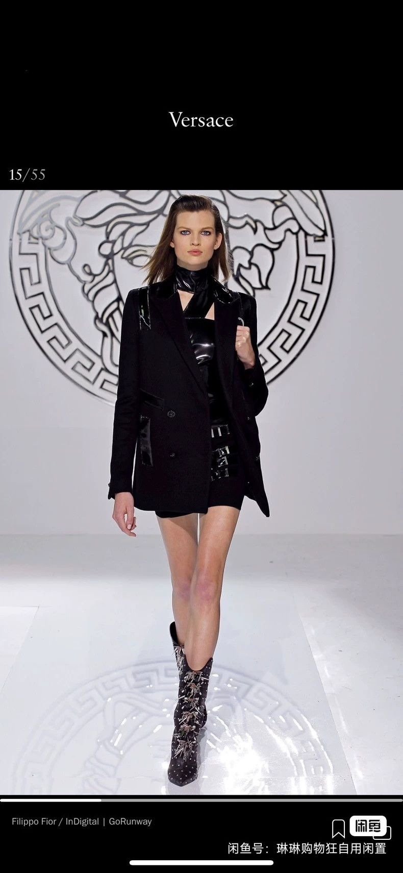 Versace Versace Wool and cashmere patchwork coat coat Size M / US 6-8 / IT 42-44 - 8 Thumbnail
