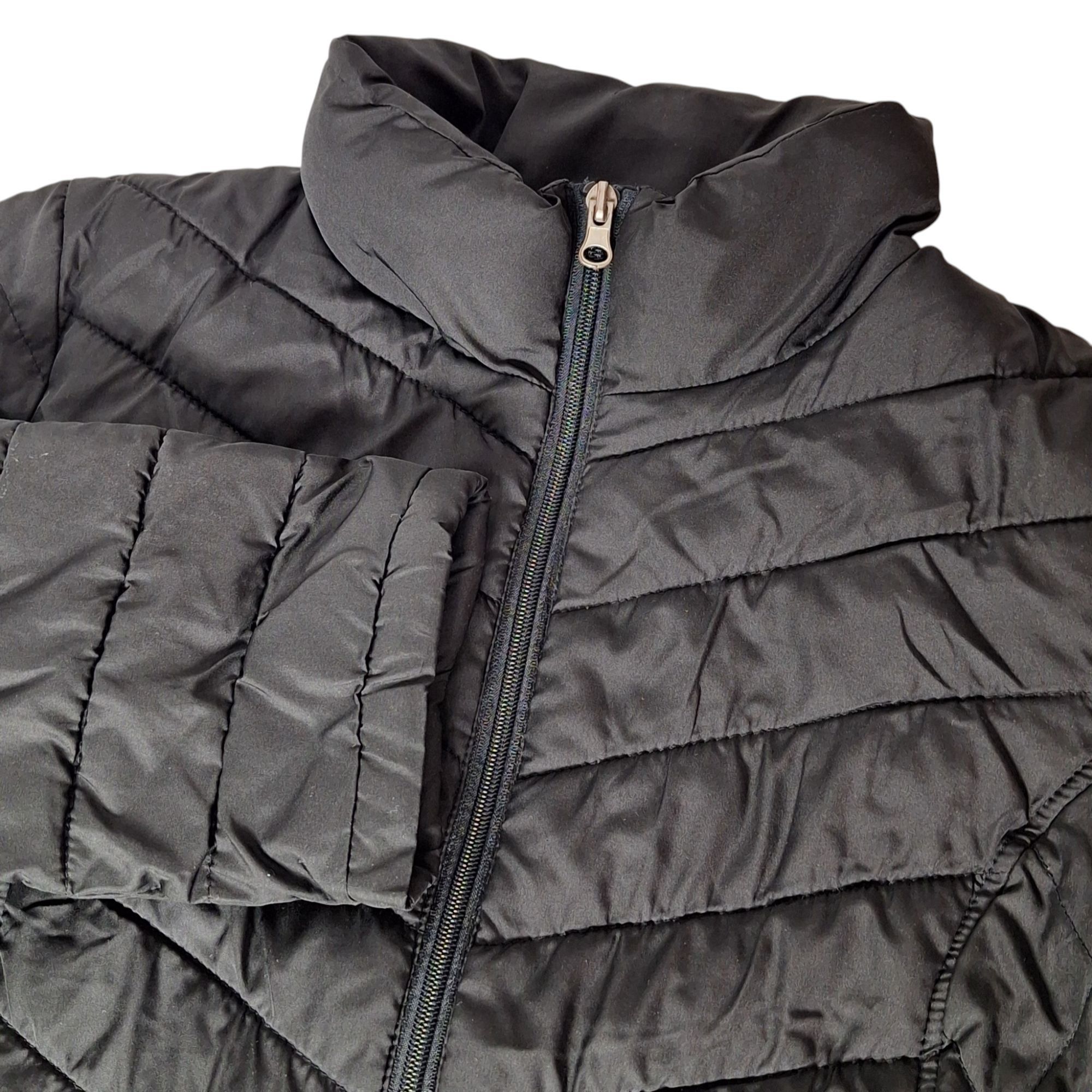 Faded Glory Faded Glory Puffer Jacket Medium 8-10 Black Full Zip Hooded Size M / US 6-8 / IT 42-44 - 1 Thumbnail