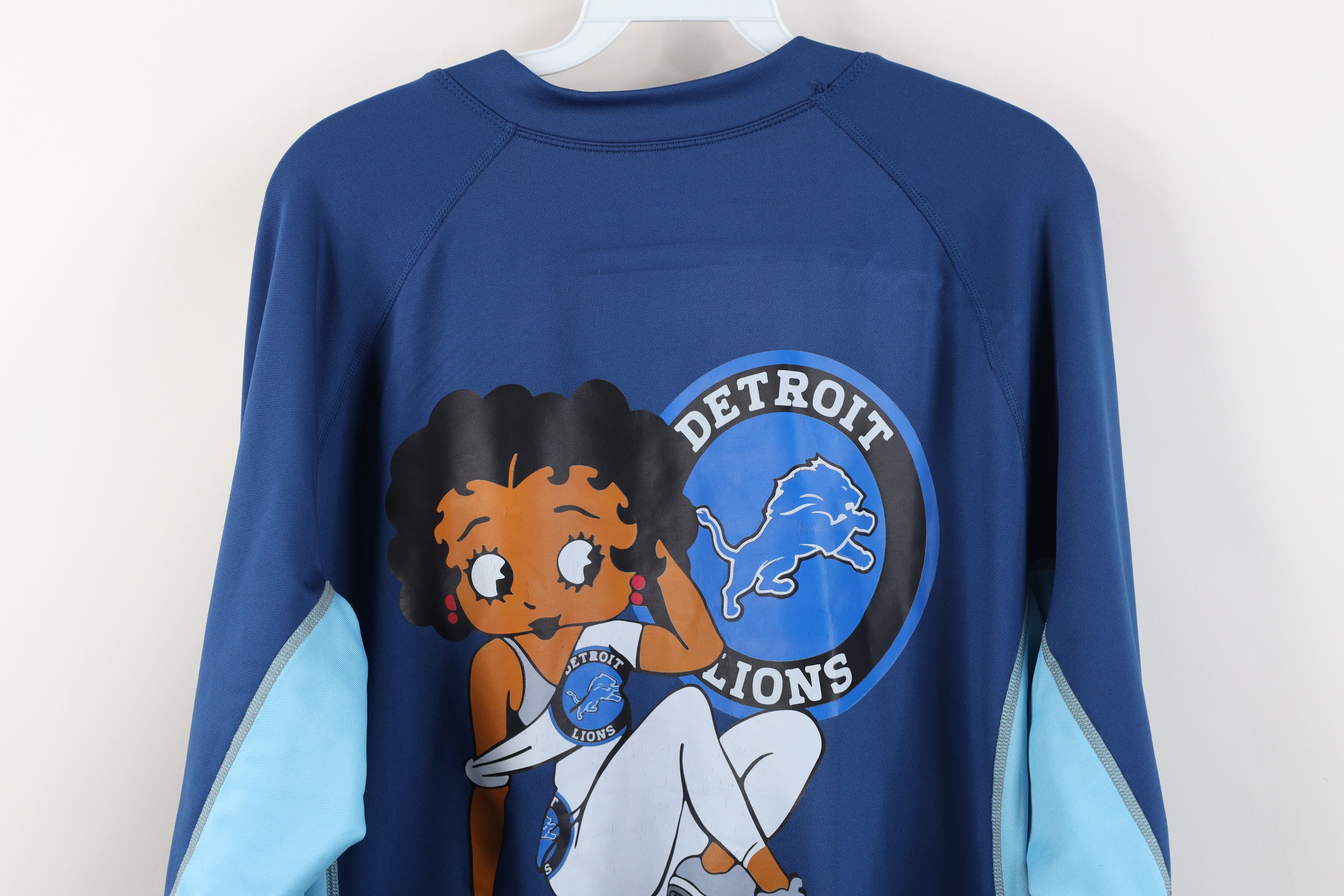 Vintage Novara Cycling Lions Betty Boop Half Zip Pullover Jersey Top Size 3XL / US 20-22 - 14 Thumbnail