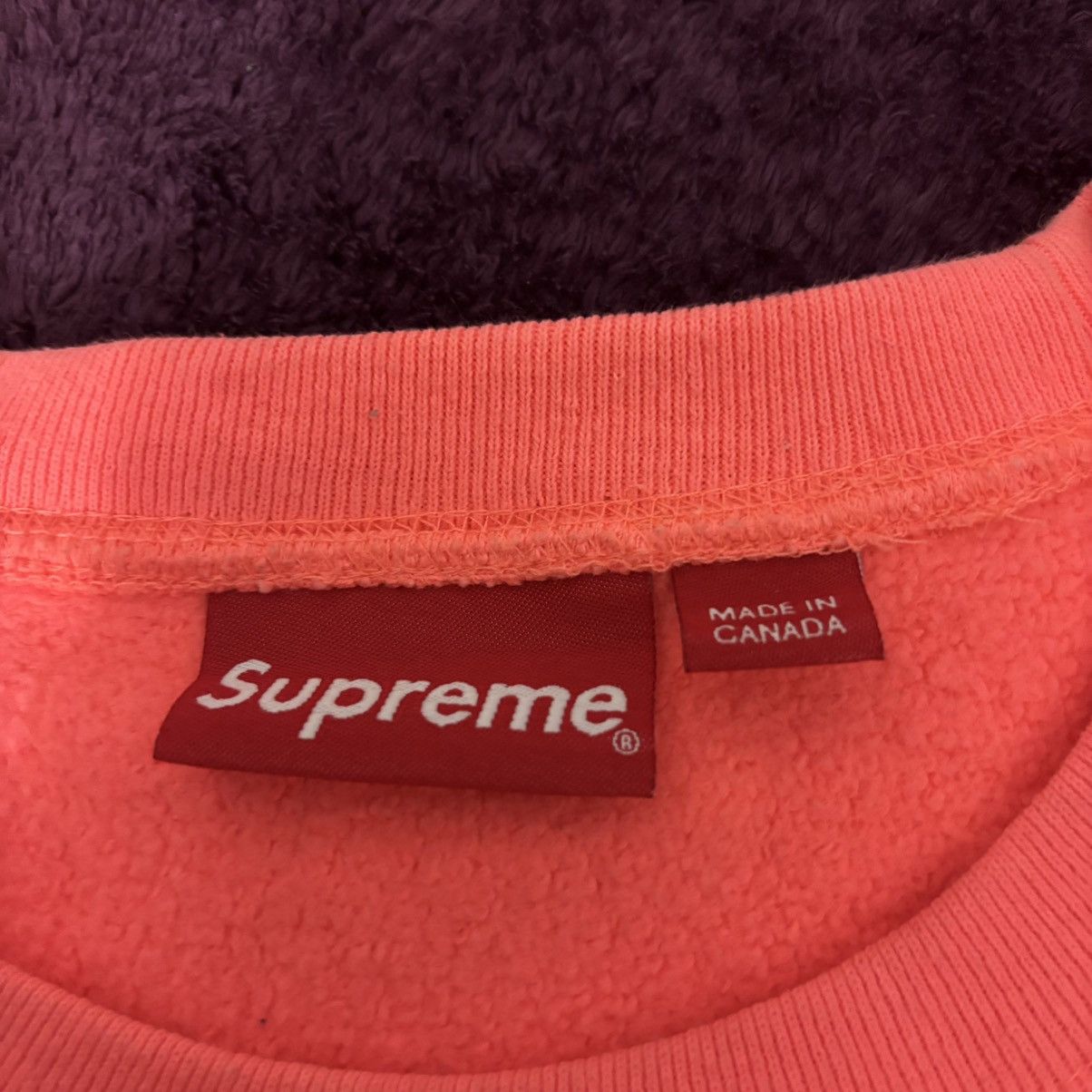 Supreme Supreme Box Logo Crewneck Fluorescent Pink Size US XL / EU 56 / 4 - 5 Thumbnail