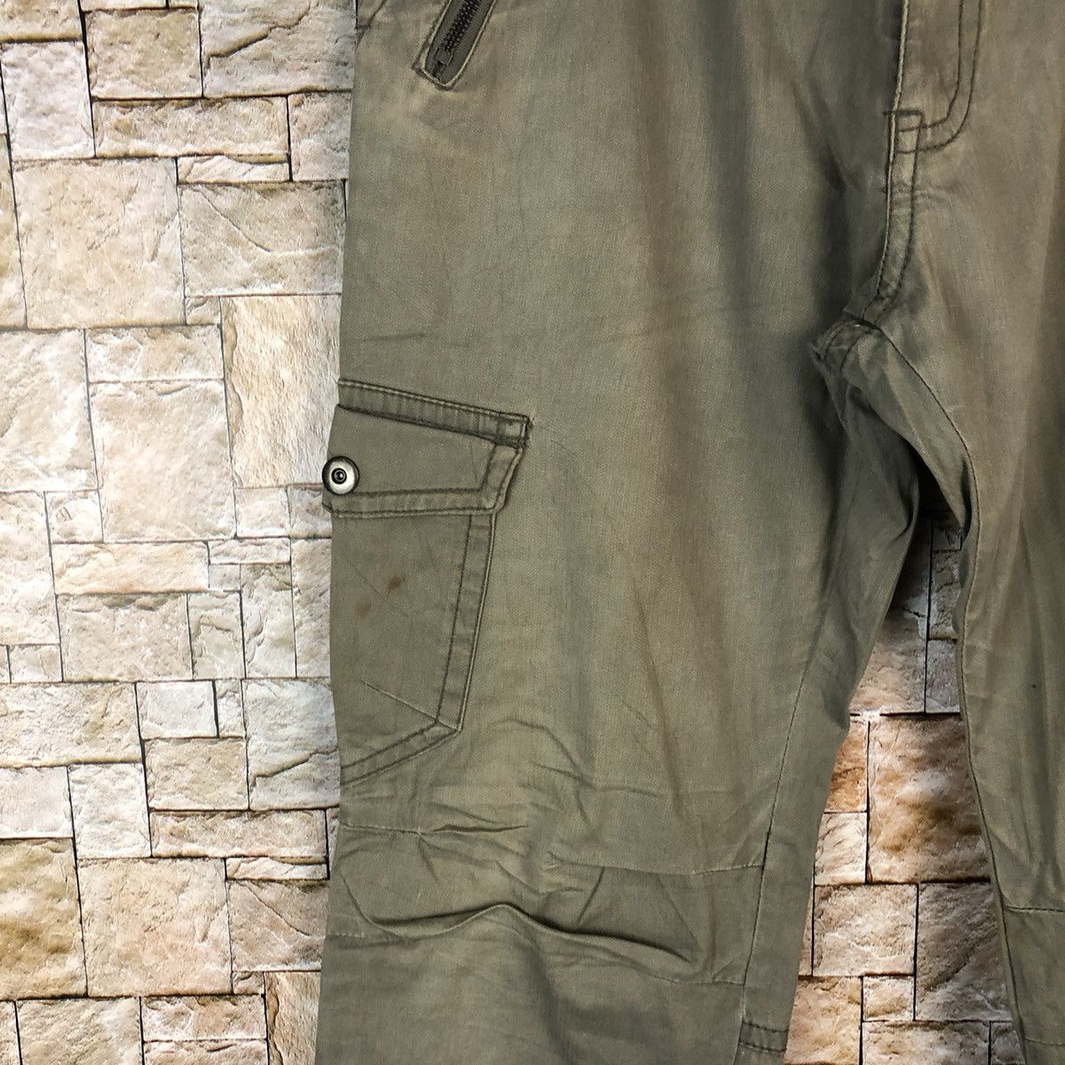 Japanese Brand Japanese Brand Green Cargo Multipocket Pants #A1027 Size US 32 / EU 48 - 10 Thumbnail