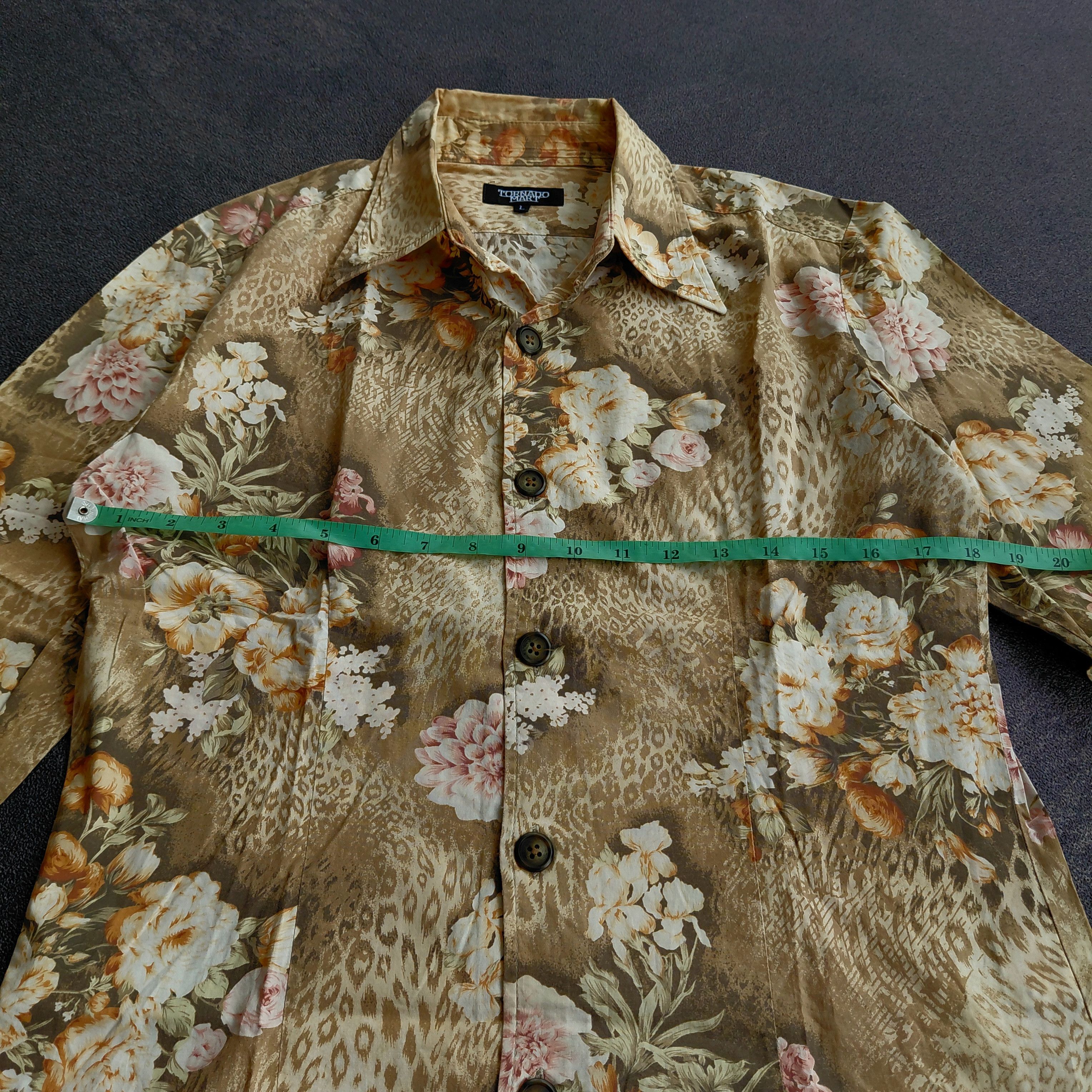 Tornado Mart Tornado Mart Flower Shirt Size US L / EU 52-54 / 3 - 7 Thumbnail