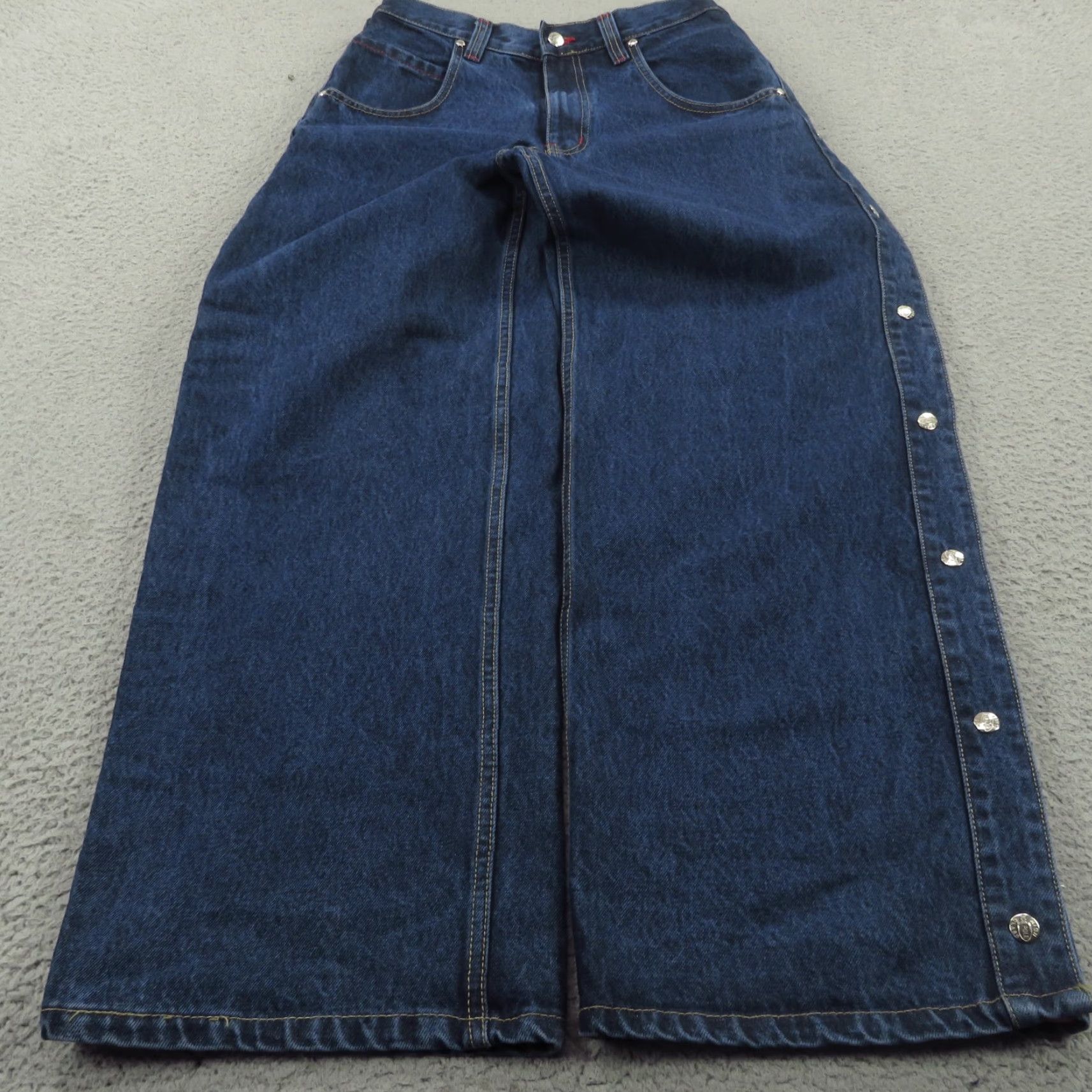 Vintage VINTAGE Ice Pole Baggy Jeans Men 30x30 Y2K Skater Grunge Streetwear Embroidered Wide-Leg 5-Pocket Design Blue Denim Cotton Jeans Mens Size US 30 / EU 46 - 7 Thumbnail