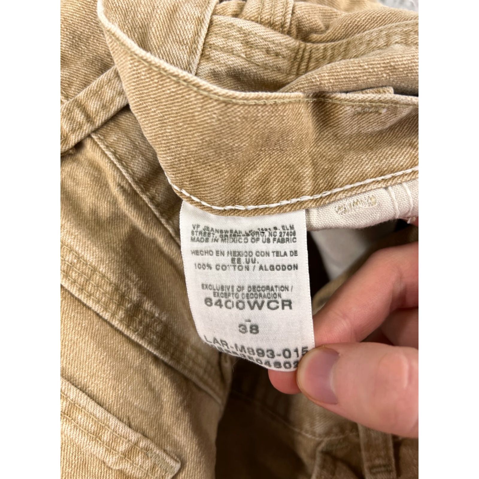 Wrangler Wrangler Shorts Mens 38 Beige Cotton Blend Pocket Cargo Pocket Chino Casual Outdoor 90s Theme Vintage No Size US 38 / EU 54 - 3 Thumbnail