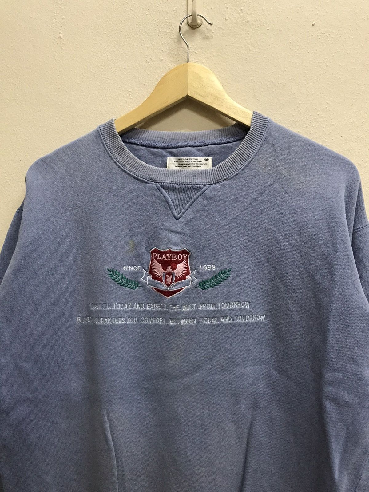 Playboy × Vintage VINTAGE 90s PLAYBOY WRITING LABEL CREWNECK SWEATSHIRT Size US M / EU 48-50 / 2 - 4 Thumbnail