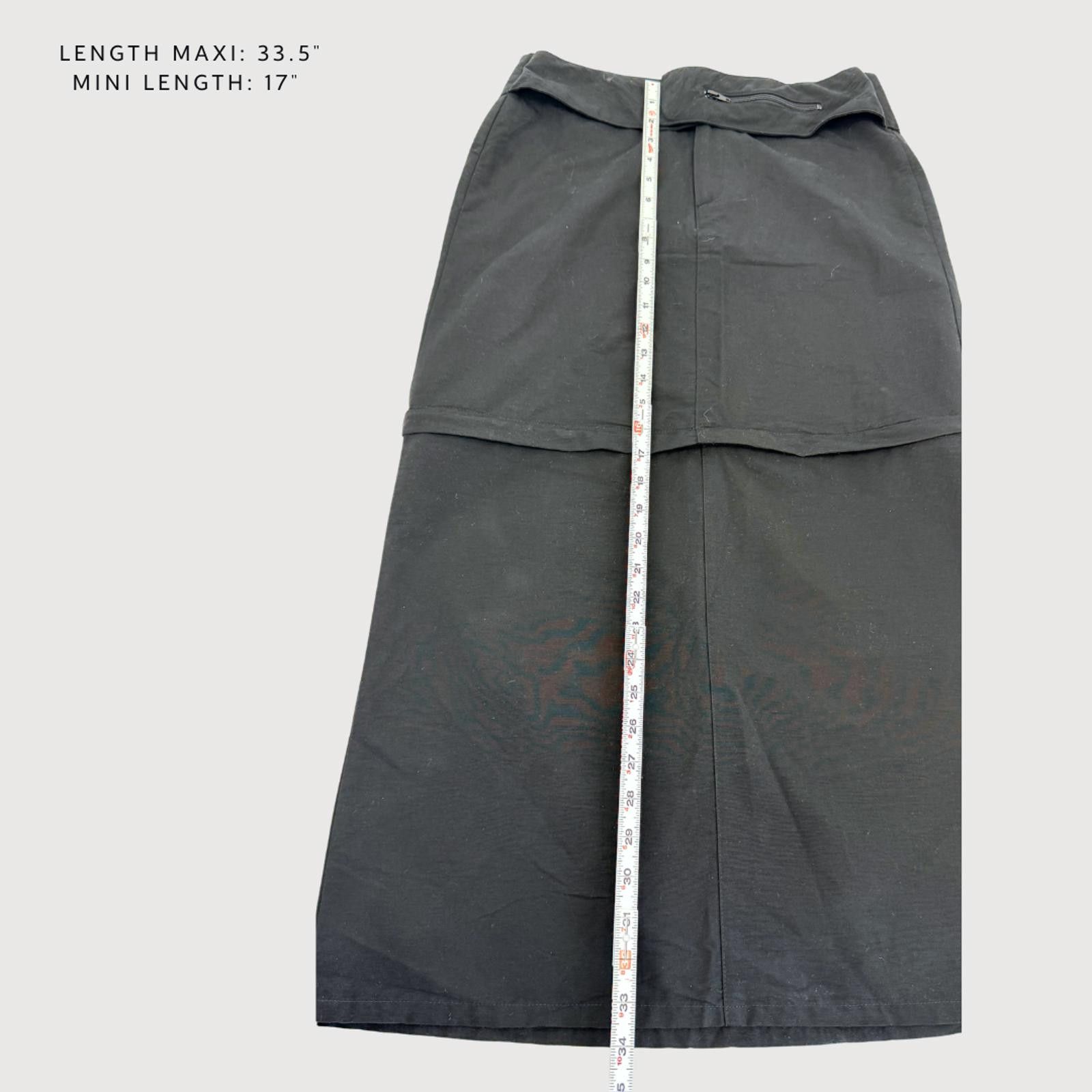Other Vintage Levi’s SilverTab Convertible Maxi Skirt Utility 5 Size 28" / US 6 / IT 42 - 6 Thumbnail