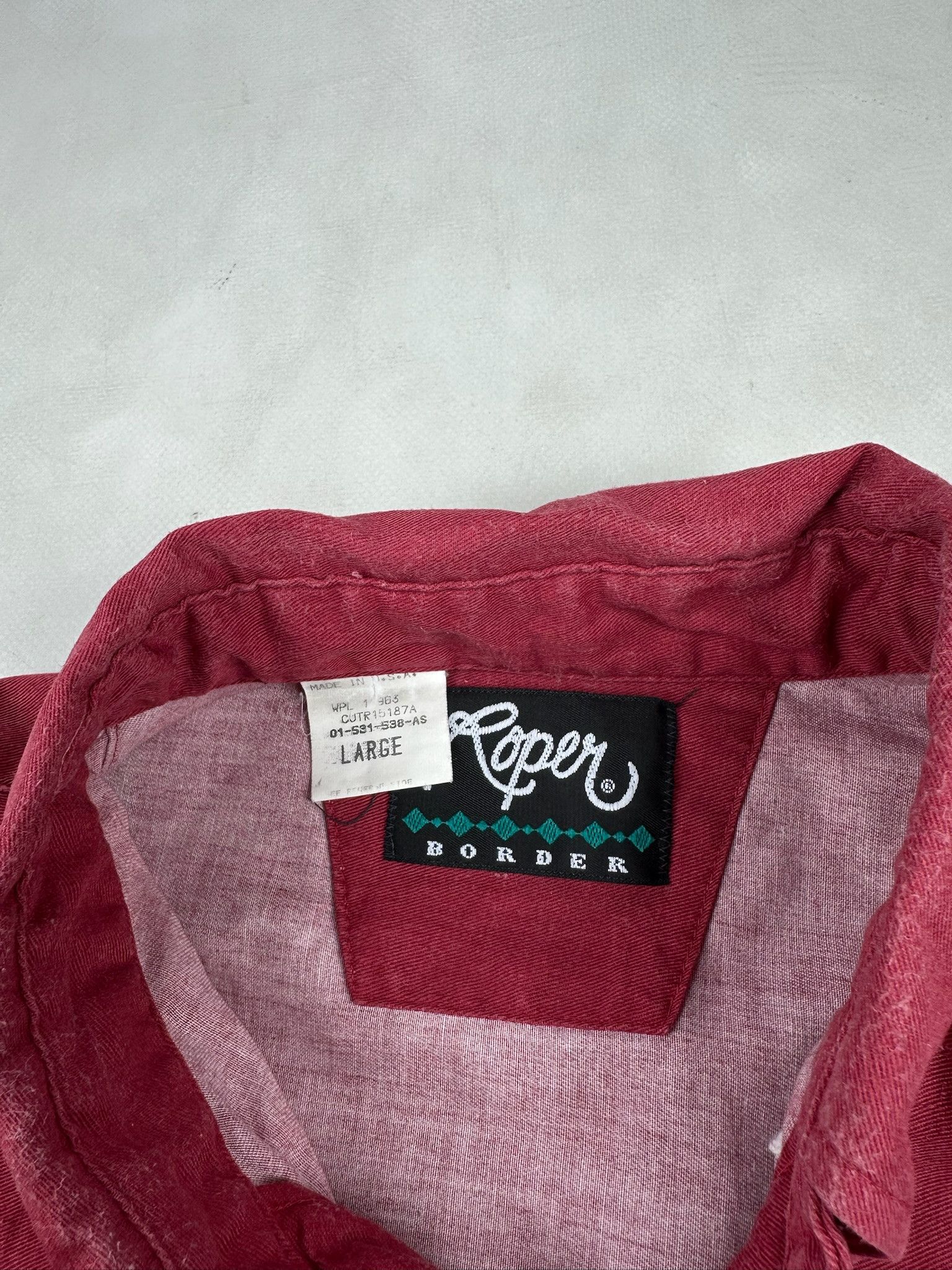Roper Vintage 90's Roper Southwest Western Wear Cowboy Shirt Size US L / EU 52-54 / 3 - 3 Thumbnail
