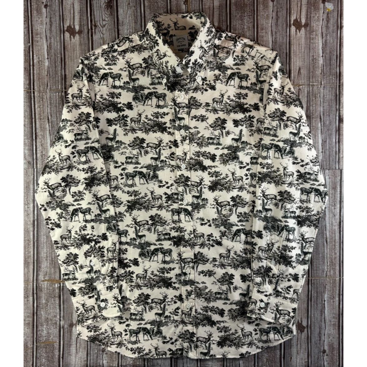 Todd Snyder Hamilton shirt Co + Todd Snyder deer graphic print Shirt sz Size US L / EU 52-54 / 3 - 1 Thumbnail