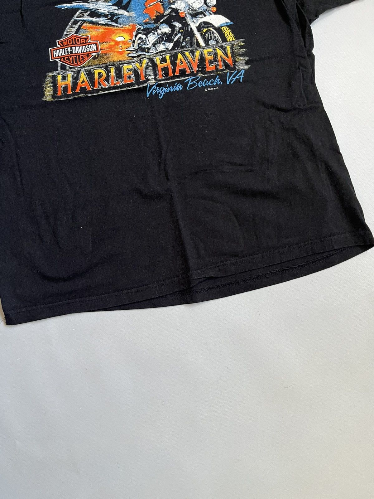 Harley Davidson Harley Davidson Haven Virginia Beach Usa Men Black T-shirt Size US L / EU 52-54 / 3 - 9 Thumbnail