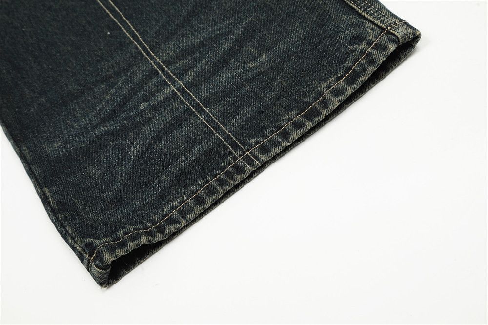 Vintage American retro washed loose casual men's straight leg jeans Size US 32 / EU 48 - 6 Thumbnail