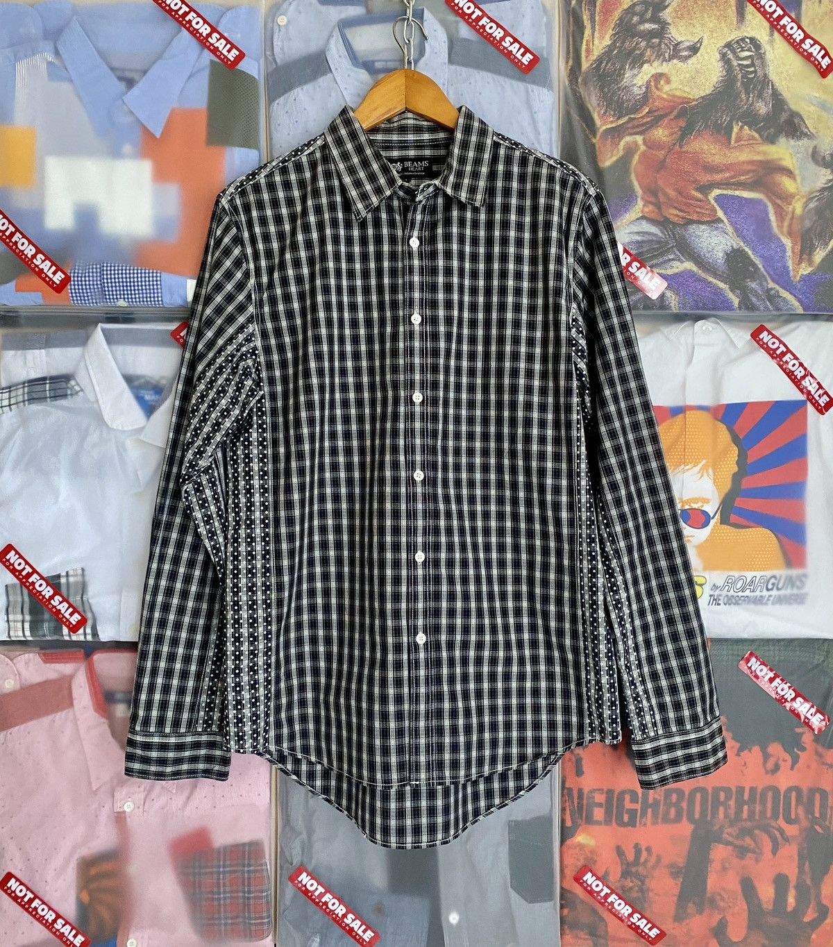 Beams Heart Plaid Polka Dot like Junya Watanabe