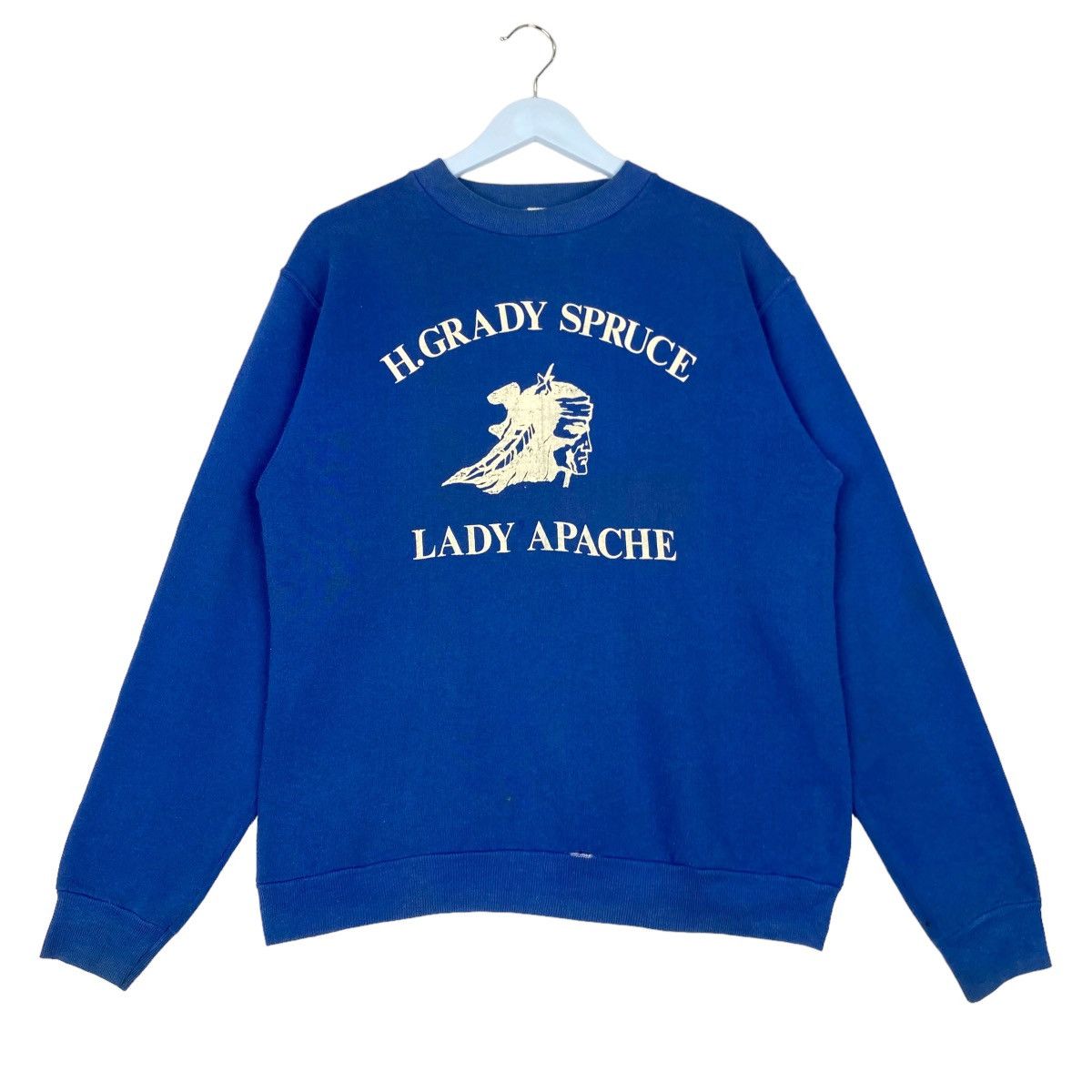 Russell Athletic × Vintage Vintage Russell Graphic Crewneck Sweatshirt Blue Pullover Size US M / EU 48-50 / 2 - 1 Thumbnail