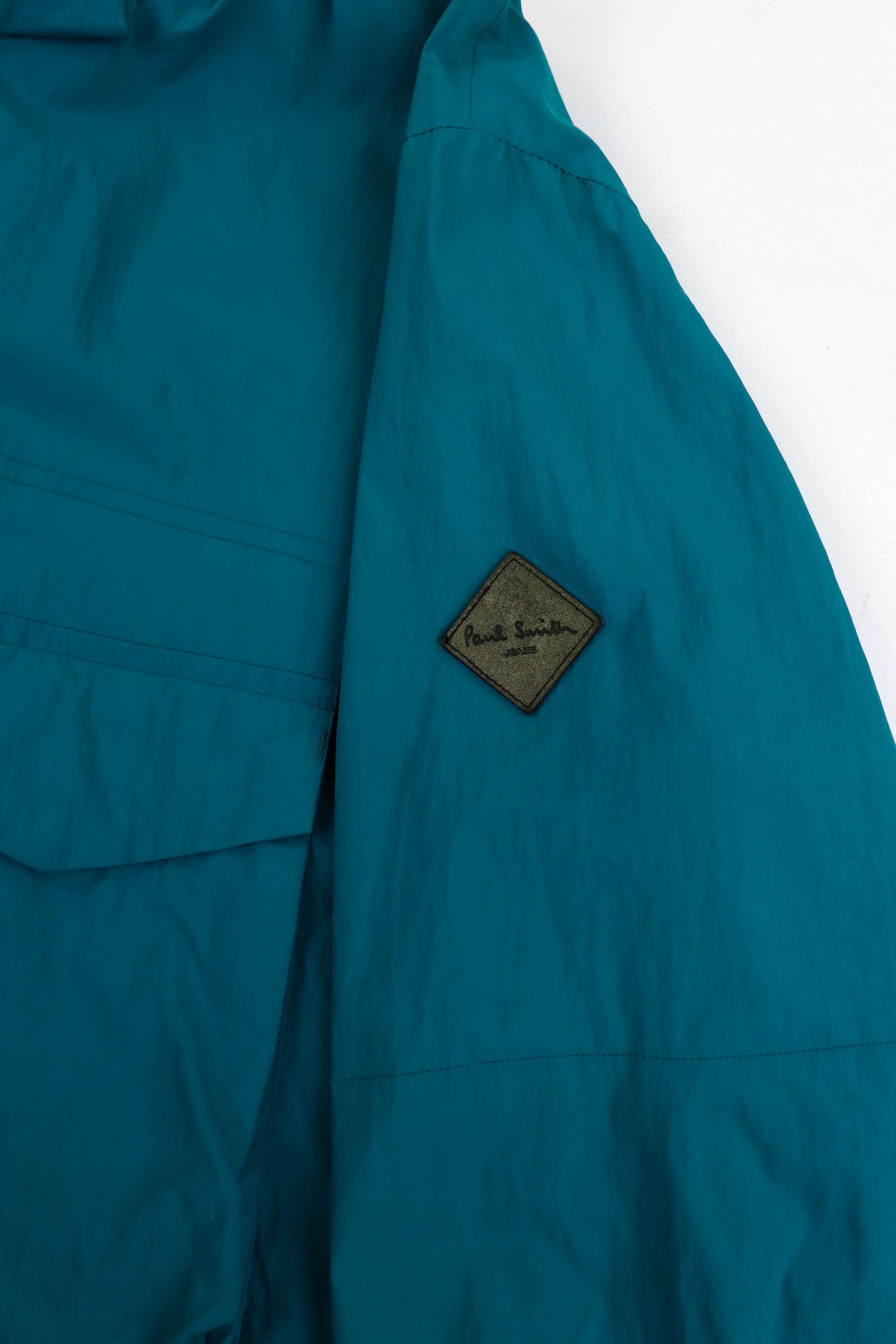 Paul Smith Paul Smith Jeans Sea Wave Green Nylon RiRi Zip Field Jacket Size US XL / EU 56 / 4 - 9 Thumbnail