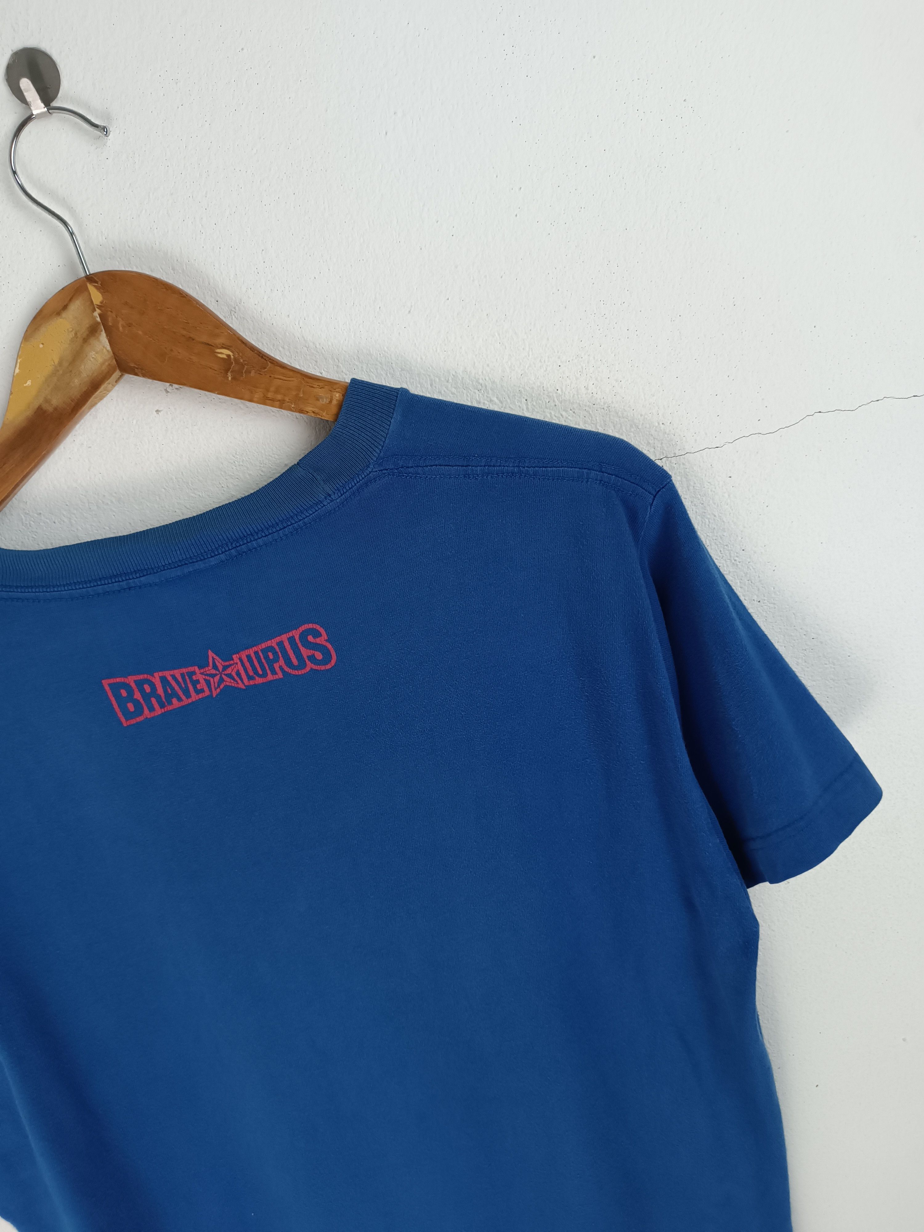 Vintage THRASHED FADED VINTAGE Y2K BRAVE LUPUS TEE RUGBY JAPAN Size US M / EU 48-50 / 2 - 17 Thumbnail