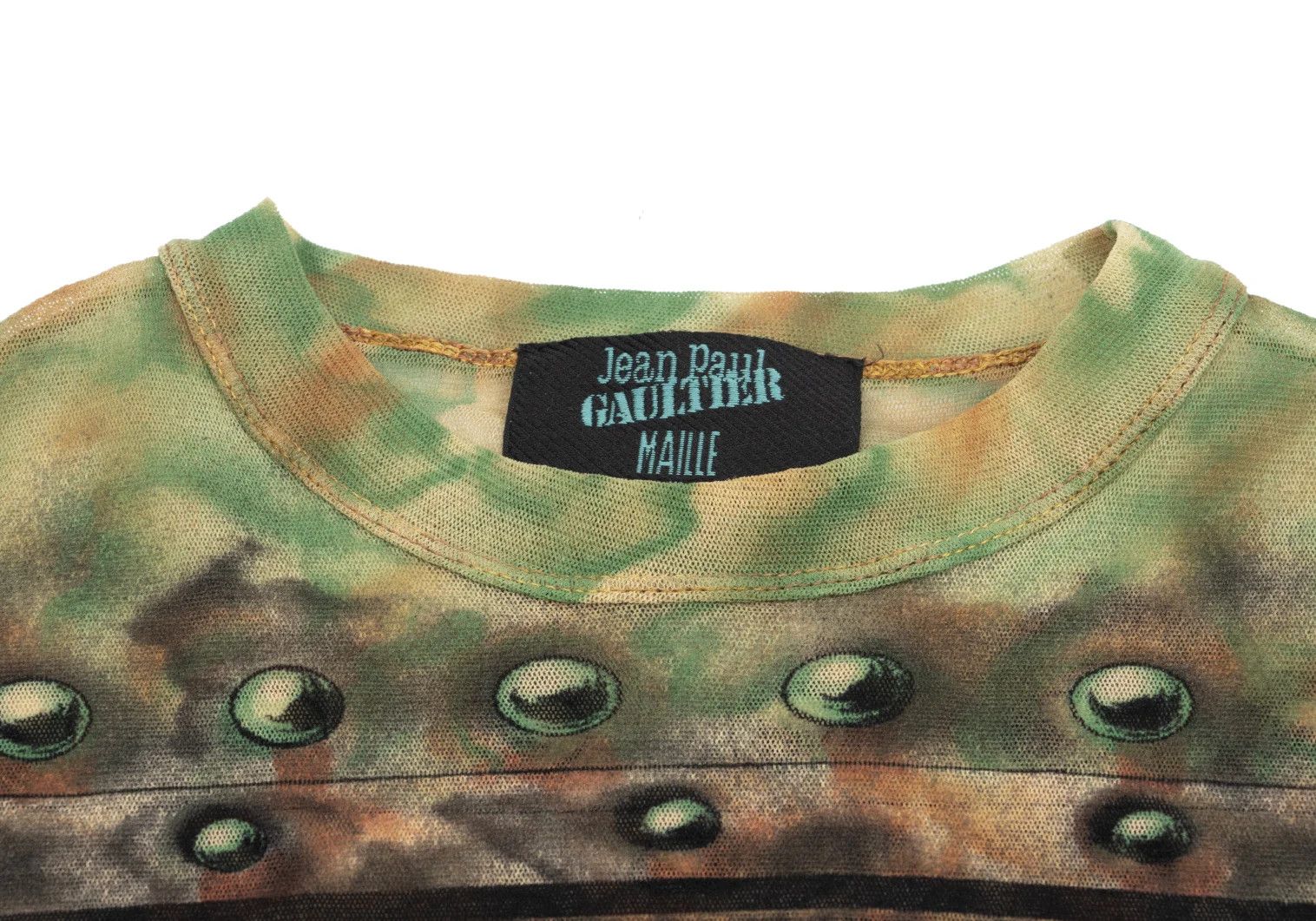 Jean Paul Gaultier Multi Logo Print Power Net Top size 48 Size US M / EU 48-50 / 2 - 4 Thumbnail