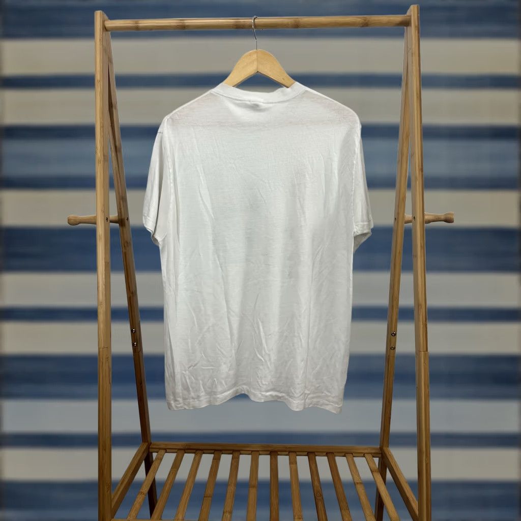 Adidas VTG Adidas Basketball Dunk Movement Paper Thin Worn T-Shirt RARE XL White Mens NBA Sport Burnout 80s Size US XL / EU 56 / 4 - 1 Thumbnail
