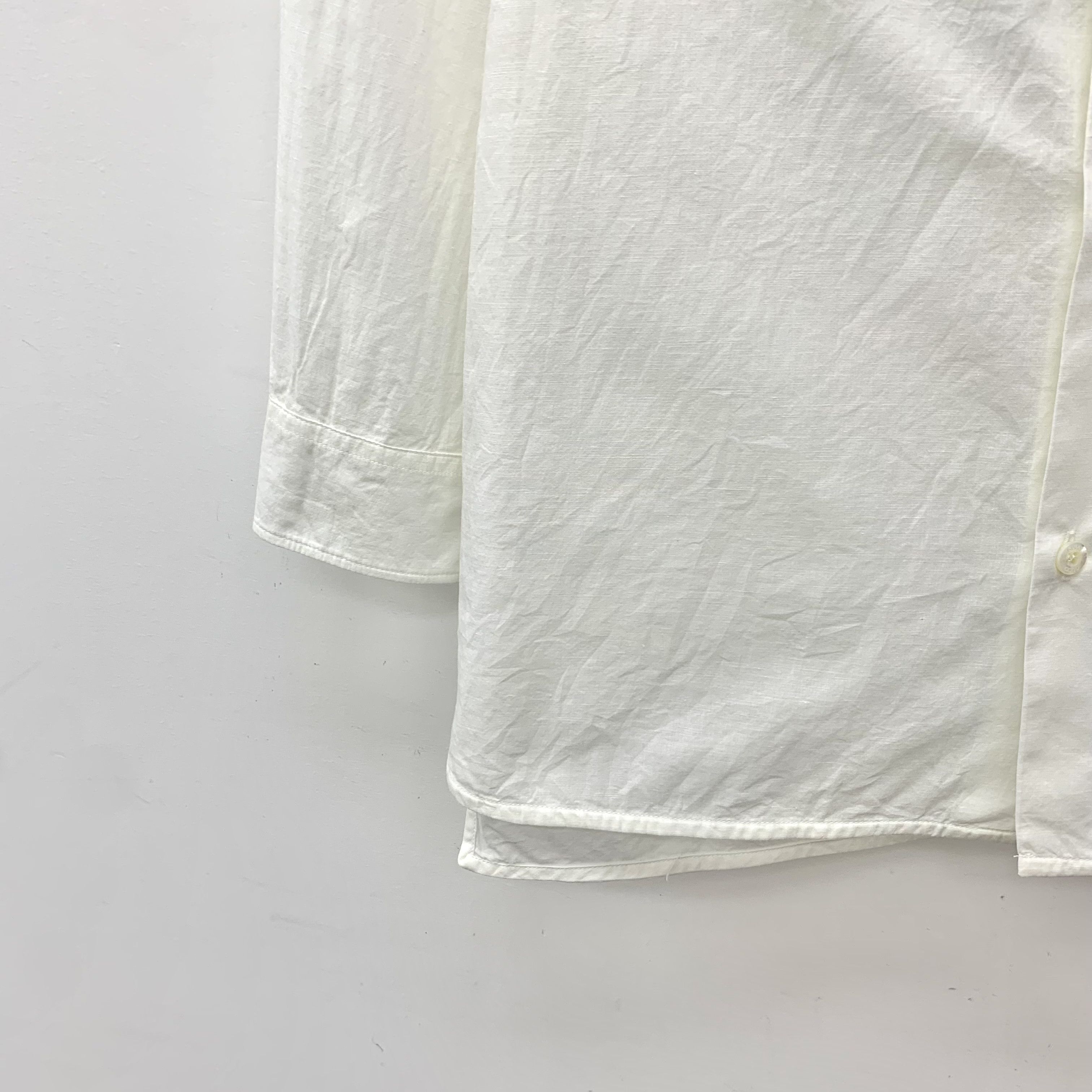 Gucci Gucci White Striped Cotton Button-Up Shirt (Size 8) Size M / US 6-8 / IT 42-44 - 5 Thumbnail