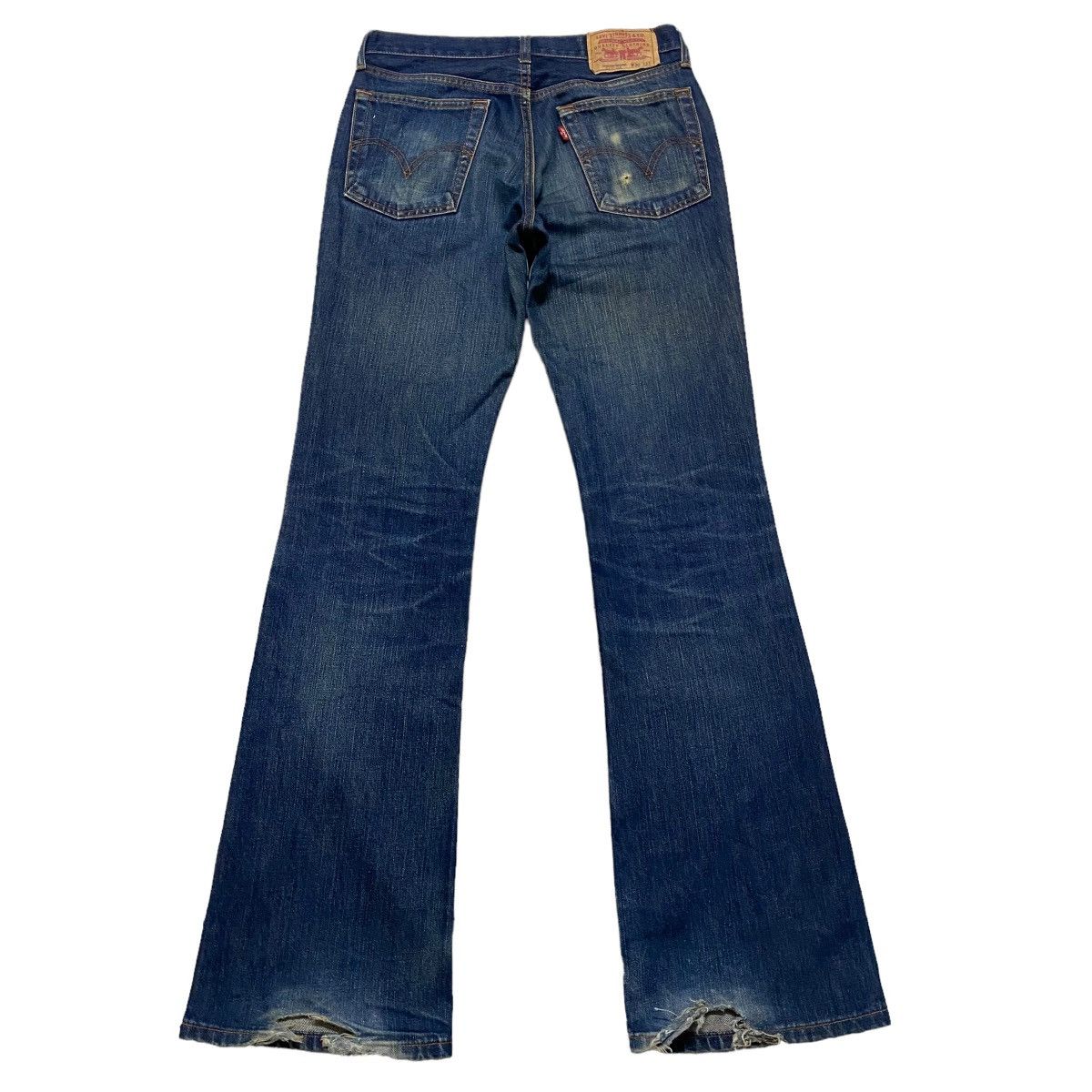 Levi's Vintage Levis 517 Flare Jeans Distressed Size US 30 / EU 46 - 2 Thumbnail