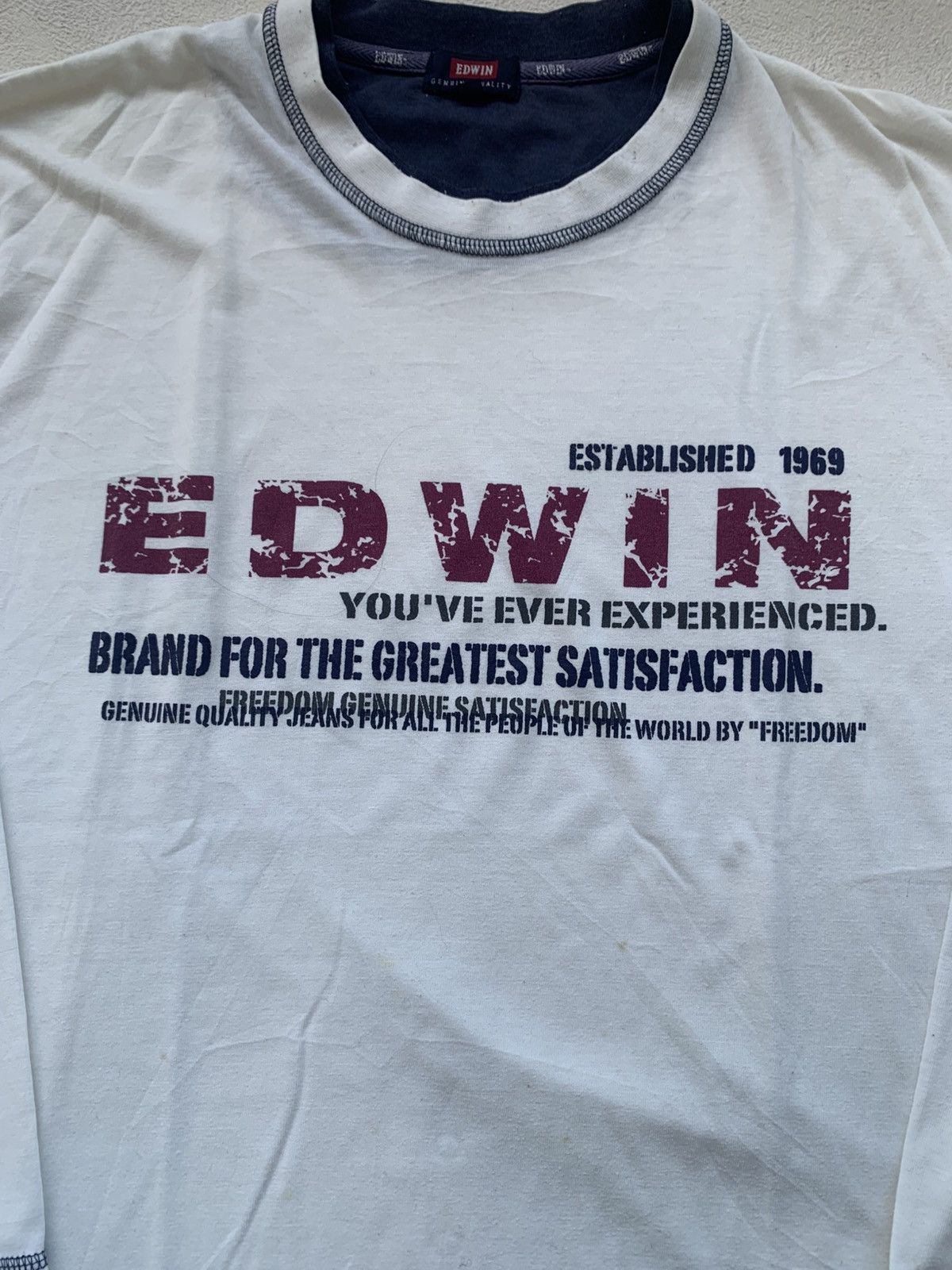 Japanese Brand 2000s japanese archive edwin y2k longsleeve tee Size US L / EU 52-54 / 3 - 3 Thumbnail