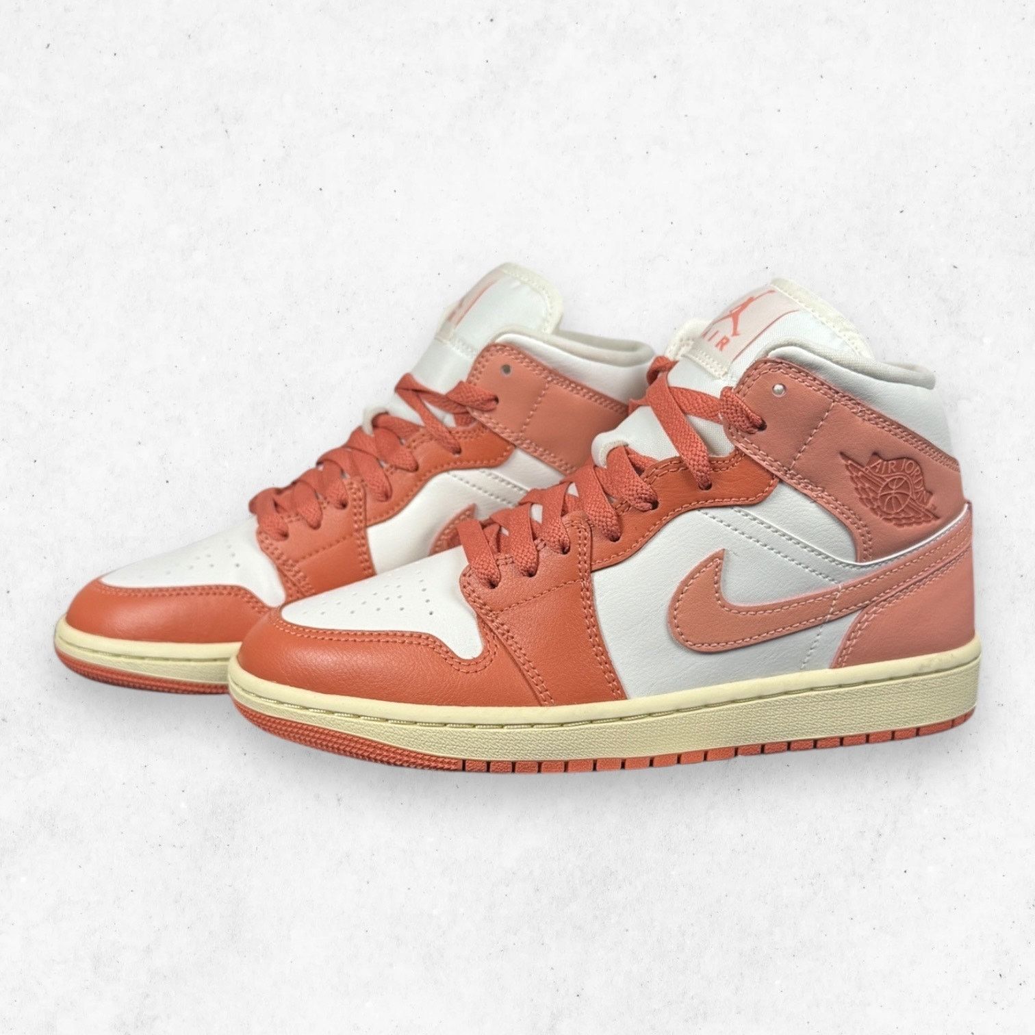 Jordan Brand Air Jordan 1 Mid Madder Root Sail Women's Size 7.5 Size US 7.5 / IT 37.5 - 3 Thumbnail
