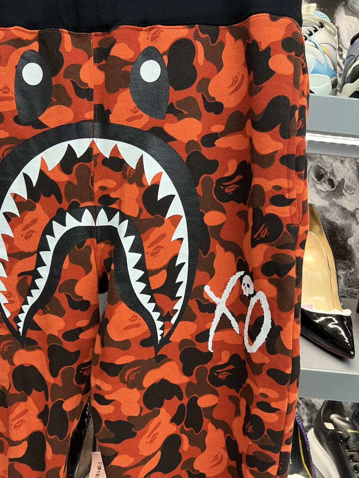 Bape Bape x The Weeknd XO Camo Shark Slim Sweatpants Size US 36 / EU 52 - 5 Thumbnail