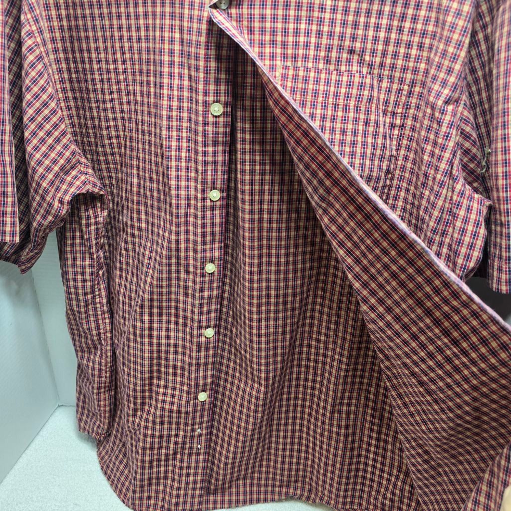 The Unbranded Brand Men's Big Creek Red Blue Plaid Casual Button Down Shirt L Size US L / EU 52-54 / 3 - 2 Thumbnail