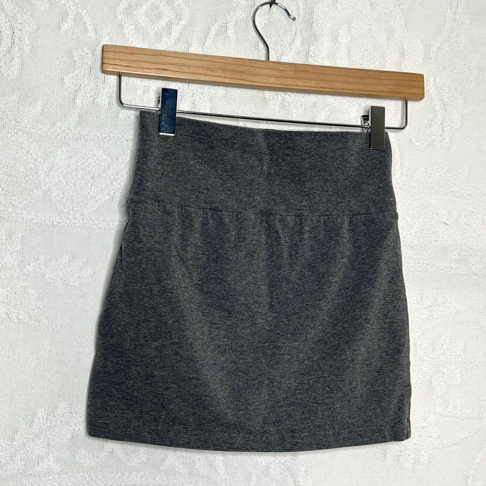 Express Express Gray Mini Pencil Skirt Size 23" - 2 Thumbnail