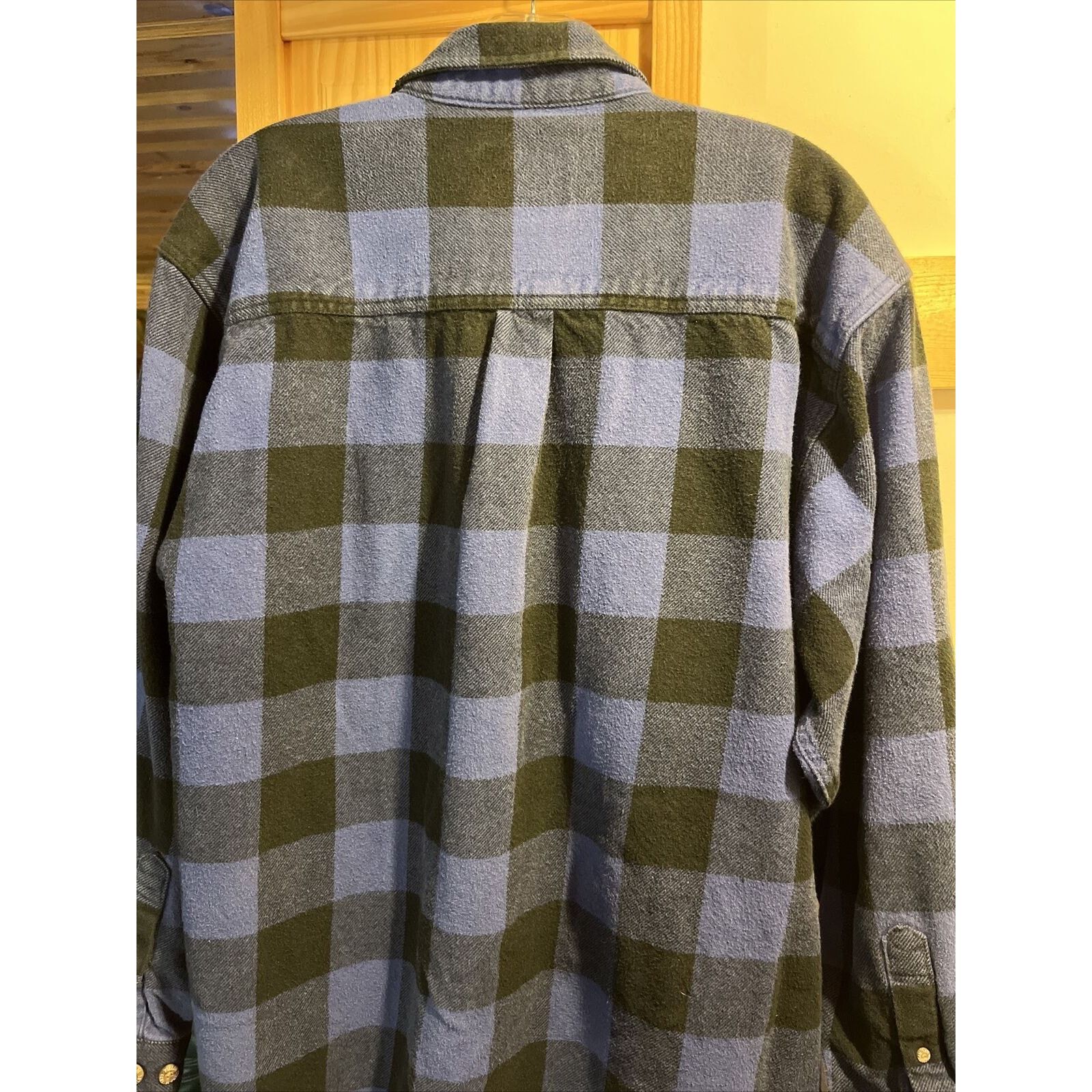 Field & Stream Field & Stream Men XL Blue Plaid Button Cotton Flannel Shirt Size US XL / EU 56 / 4 - 8 Thumbnail