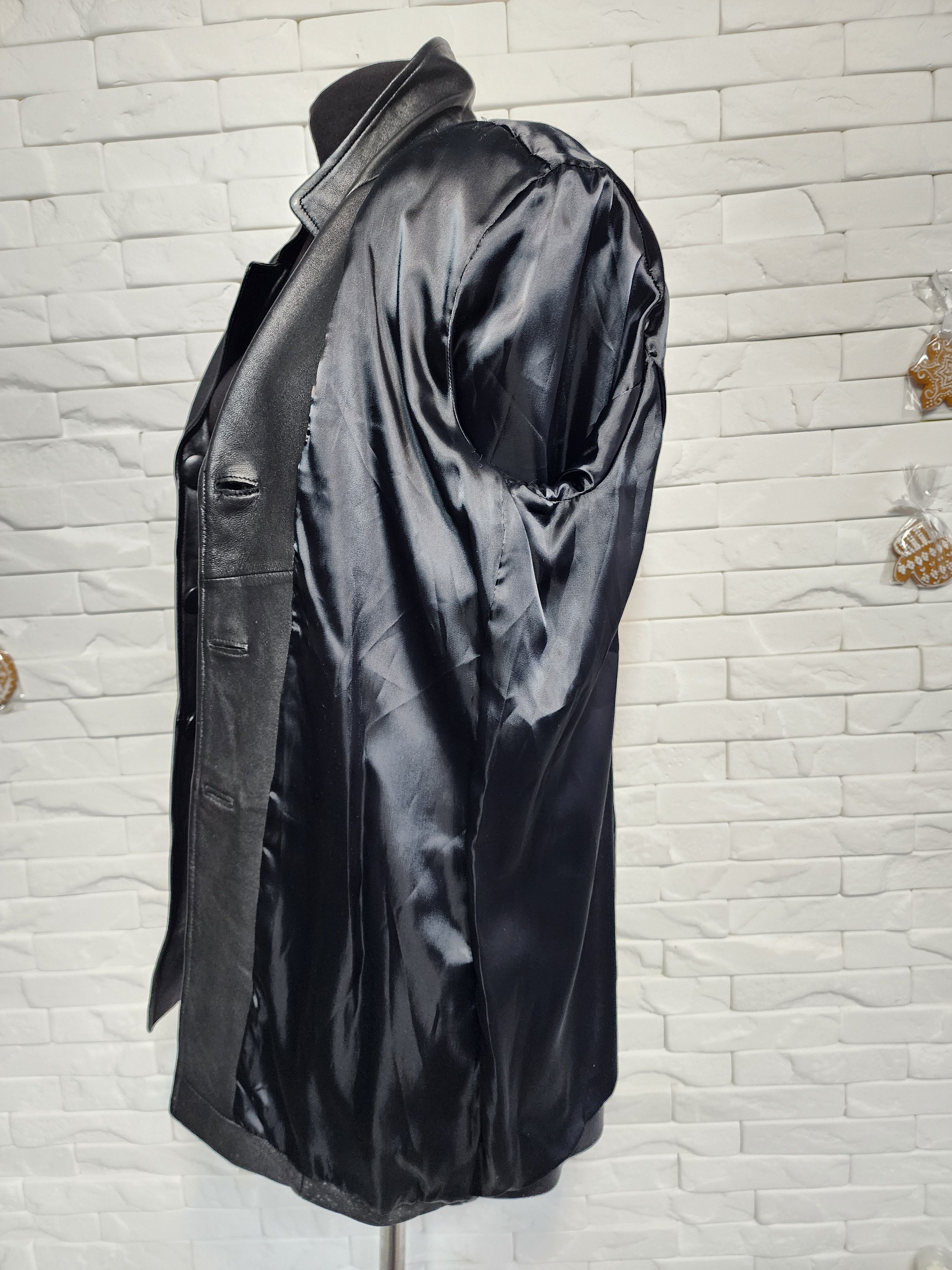 Other Black Genuine Leather Jacket: Size XL. Size XL / US 12-14 / IT 48-50 - 10 Thumbnail