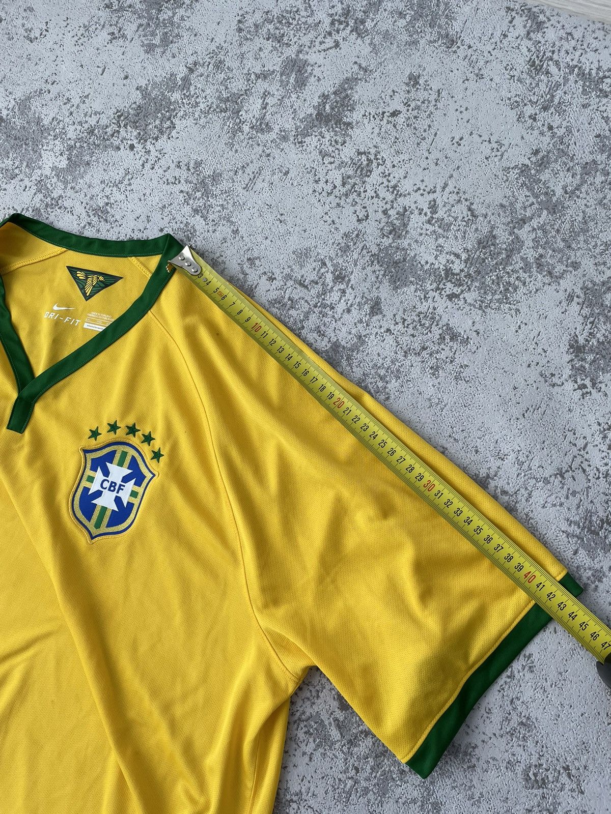 Nike Brazil 🇧🇷 2014 Home Nike Jersey Size US XXL / EU 58 / 5 - 9 Thumbnail