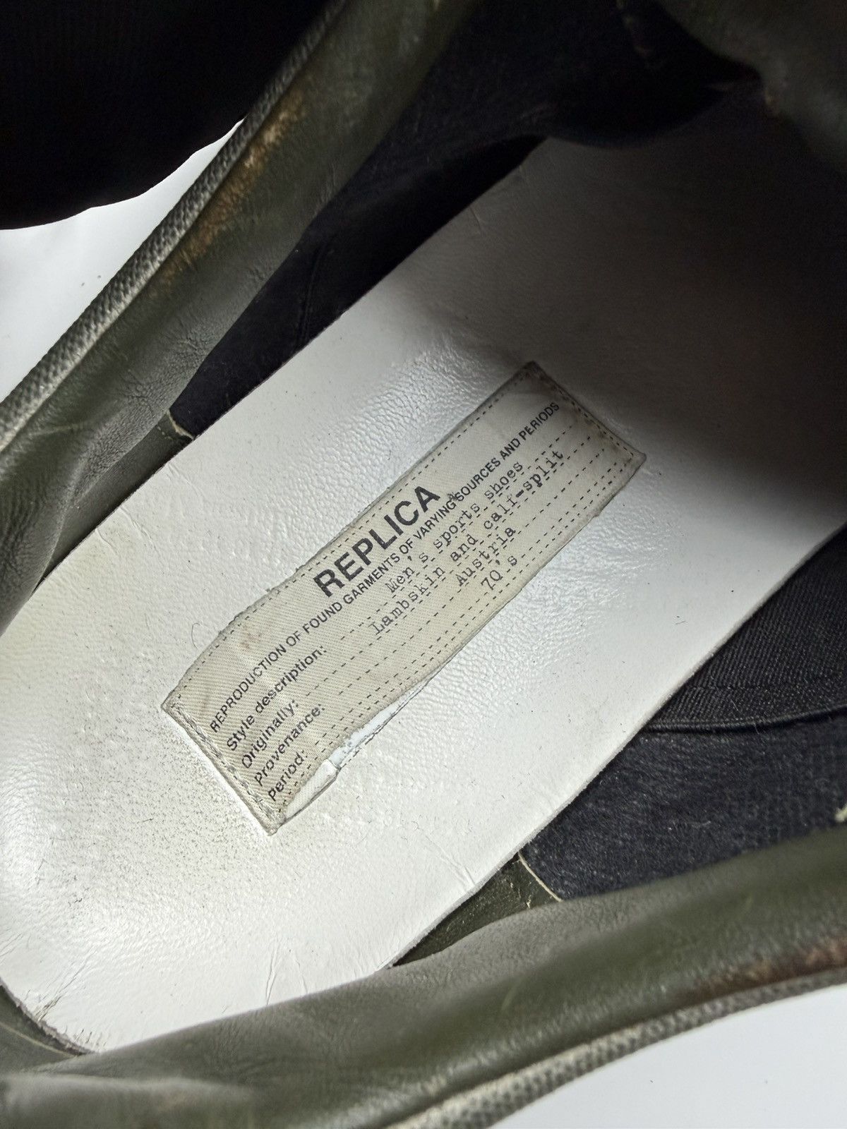 Maison Margiela Maison Margiela Gats Distressed Olive Green Size US 9 / EU 42 - 13 Thumbnail