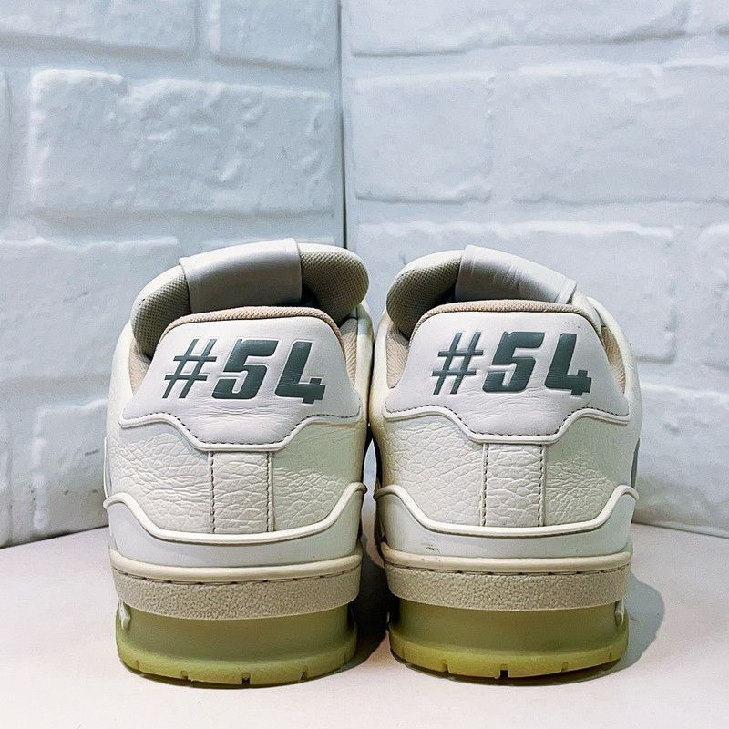 Louis Vuitton Louis Vuitton White Leather Trainer Sneakers -2508 Size US 8.5 / EU 41-42 - 3 Thumbnail