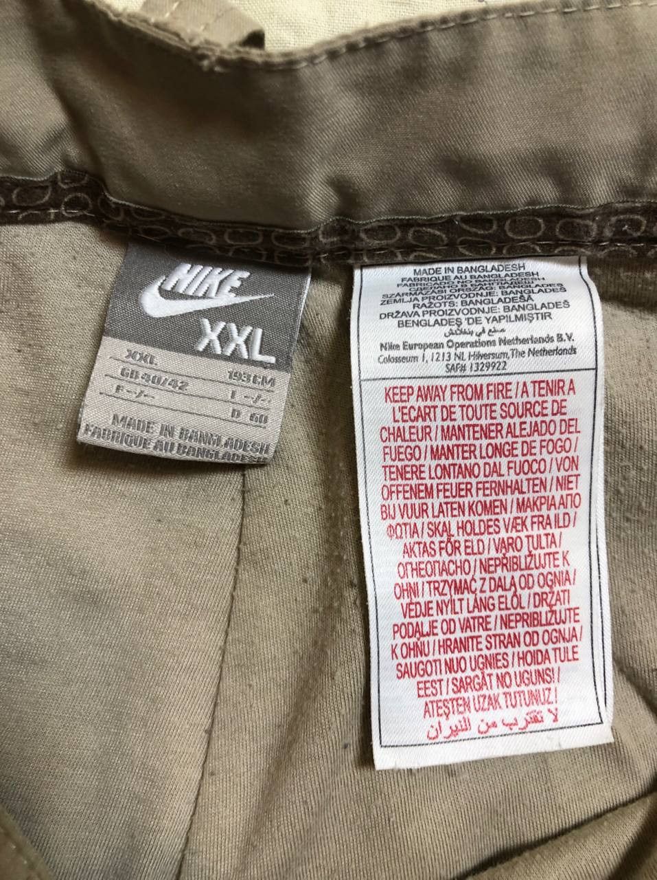 Nike Vintage Nike Pants Mens Khaki Tan Cargo Baggy Hiking Size US 38 / EU 54 - 14 Thumbnail