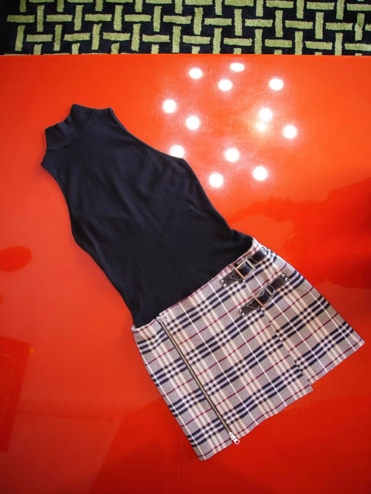 Burberry Burberry Blue Label Classic Check Plaid Panel Dress Size 26" / US 2 / IT 38 - 2 Thumbnail