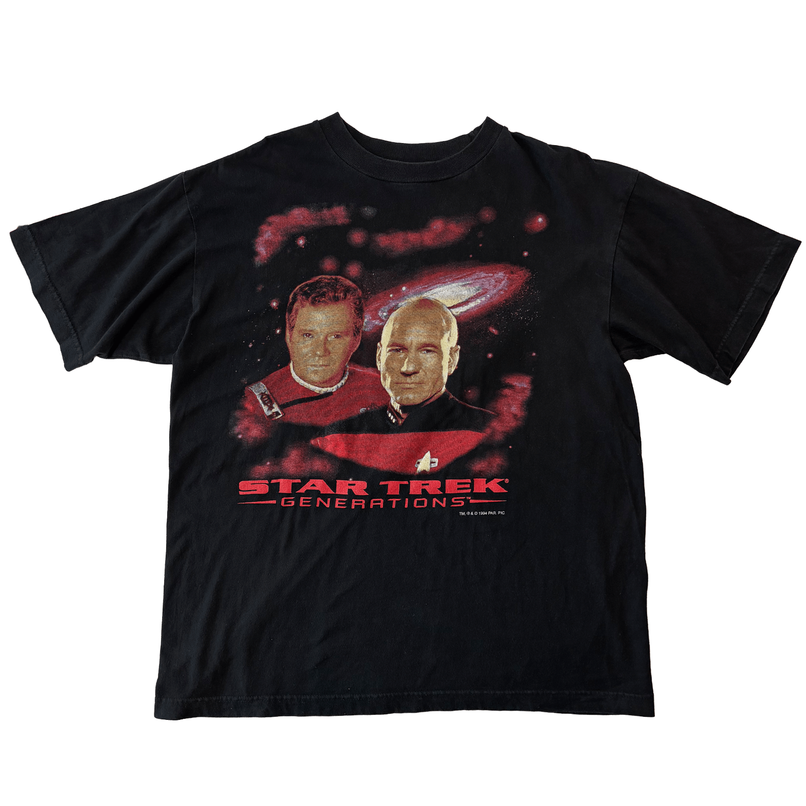 Vintage Vintage 1994 Star Trek Generations Tshirt Size US XL / EU 56 / 4 - 1 Thumbnail