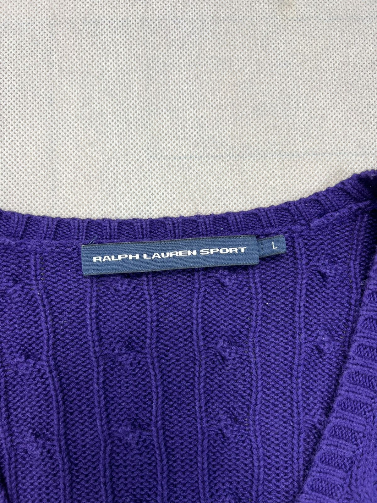 Polo Ralph Lauren × Ralph Lauren Sport Braid Sweater Ralph Lauren Sport purple women Size L / US 10 / IT 46 - 4 Thumbnail