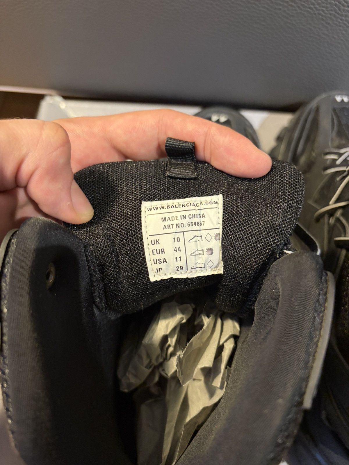 Balenciaga Black Balenciaga 1.0 Track High-Top Sneaker Size US 11 / EU 44 - 7 Thumbnail