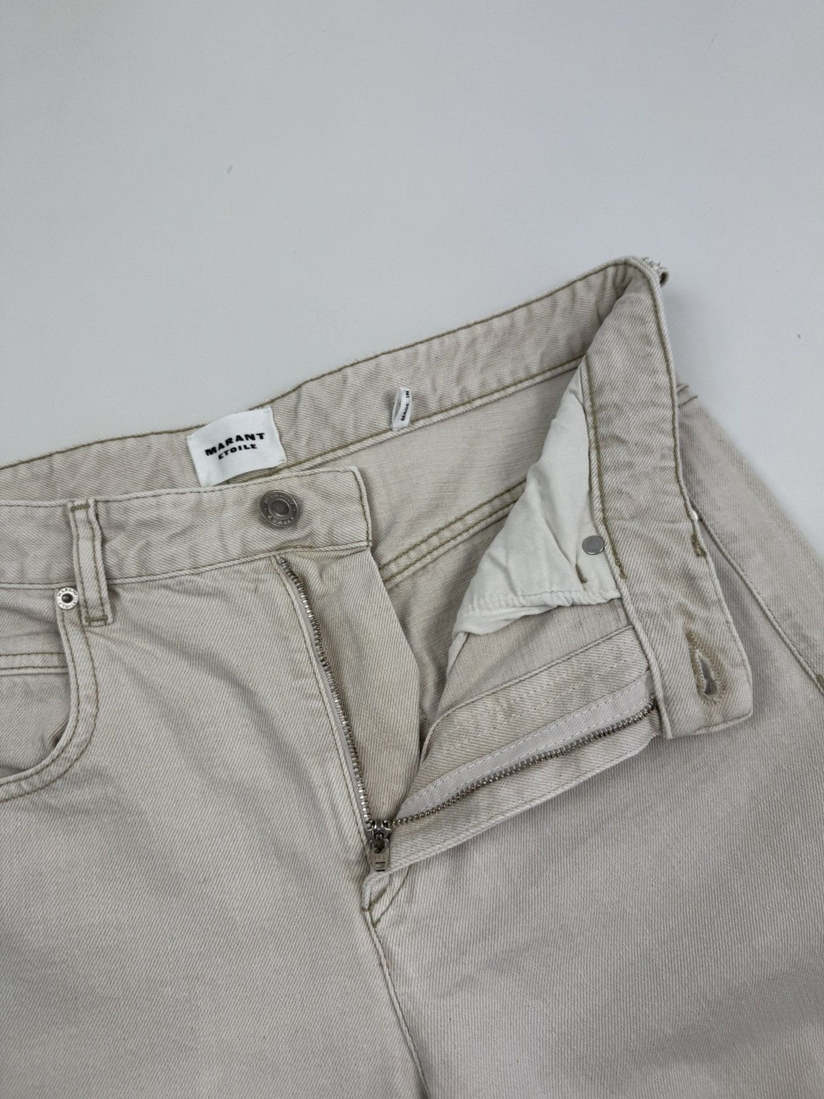 Isabel Marant Etoile Distressed Isabel Marant Etoile Vendelia Women’s Trousers Size 27" / US 4 / IT 40 - 9 Thumbnail
