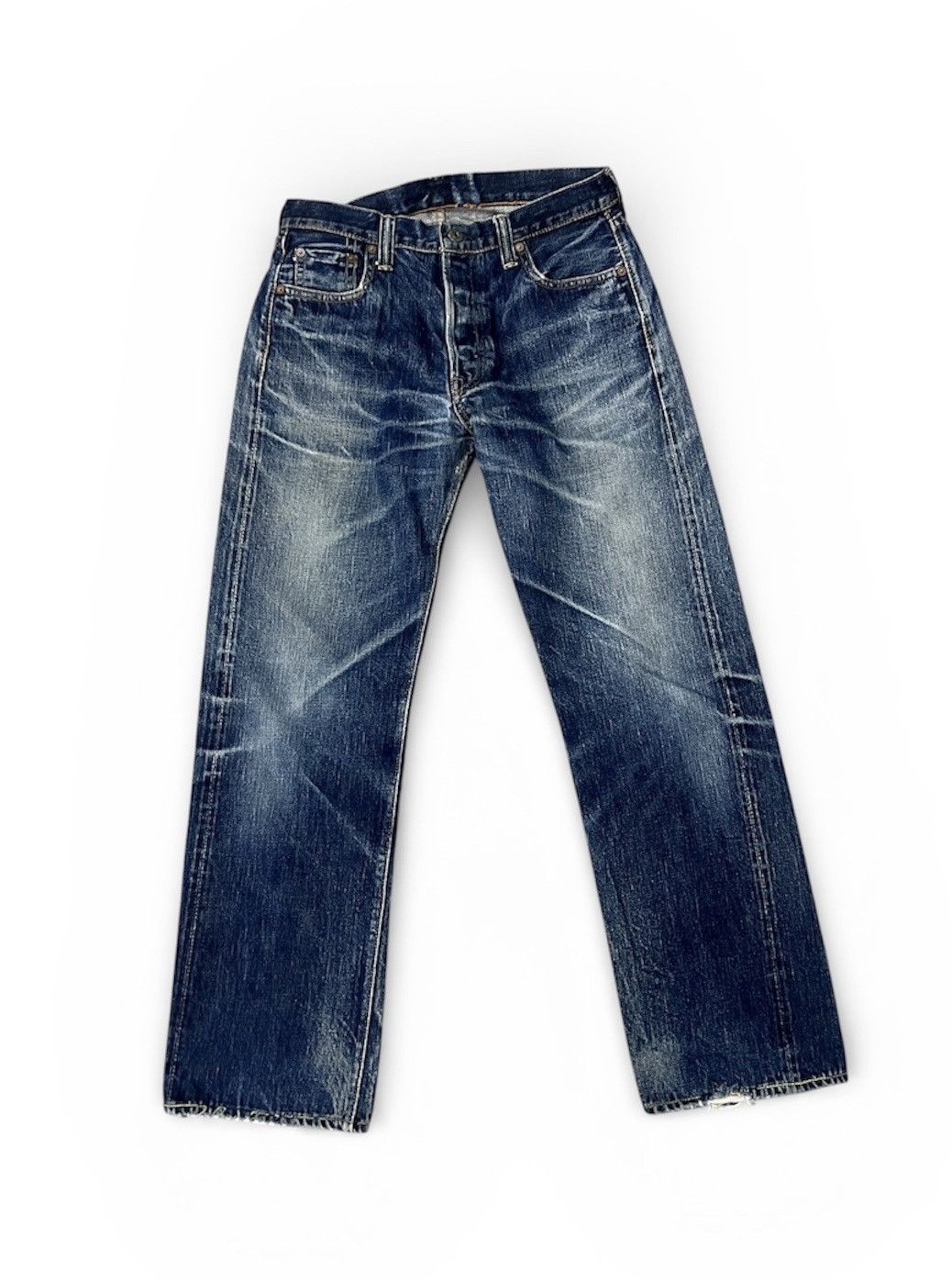 Full Count & Co. Vintage Full Count & Co Selvedge Full Print Denim Size US 30 / EU 46 - 1 Thumbnail