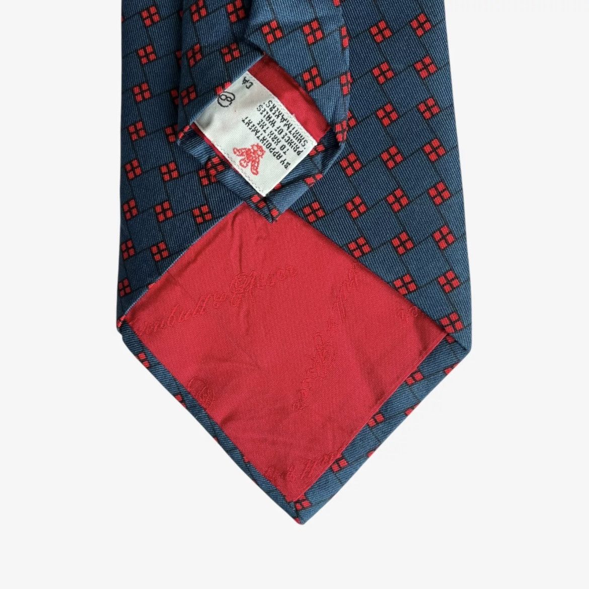 Turnbull & Asser Vintage 90s Turnbull And Asser Geometric Square Silk Tie Size ONE SIZE - 2 Thumbnail