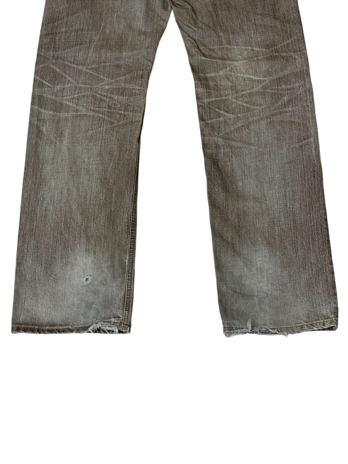 Edwin SICK🔥VINTAGE EDWIN 505V DISTRESSED REDLINE SELVEDGE JEANS Size US 32 / EU 48 - 7 Thumbnail