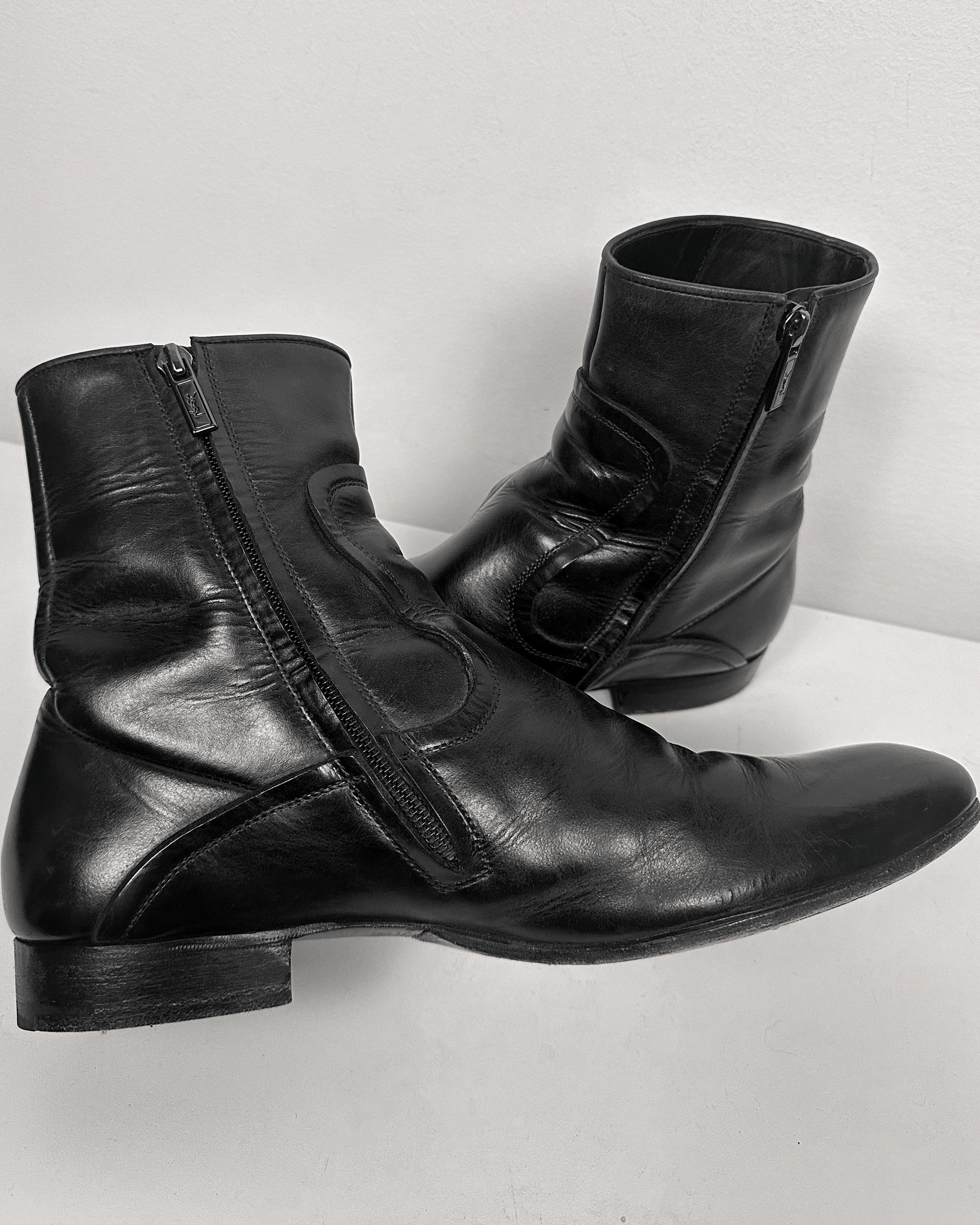 Yves Saint Laurent YvesSaintLaurent Military Buckle Boots by Tom Ford Size US 8 / EU 41 - 7 Thumbnail