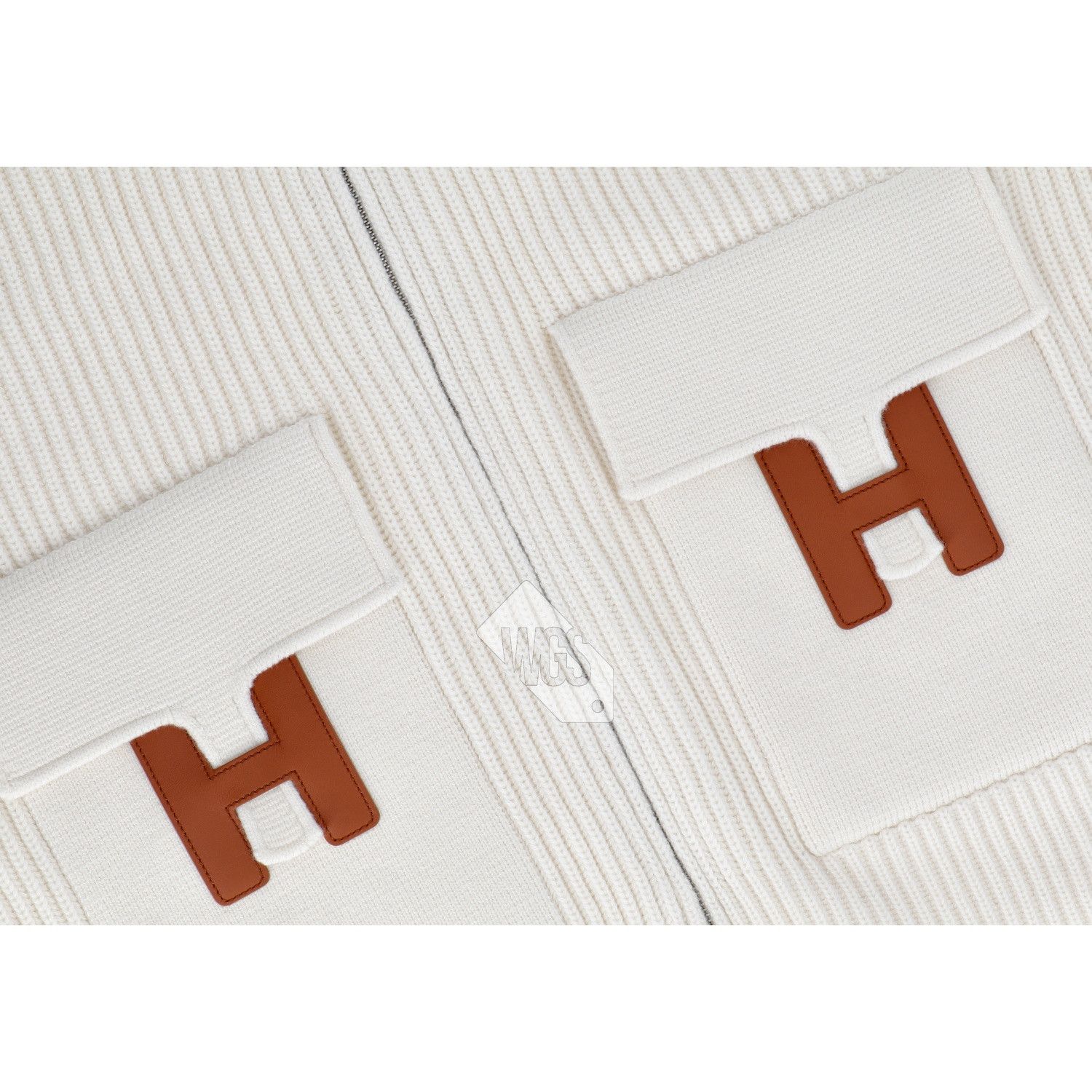 Hermes Hermes H Wool knit jacket Blanc Naturel Size 36 Size XS / US 0-2 / IT 36-38 - 7 Thumbnail