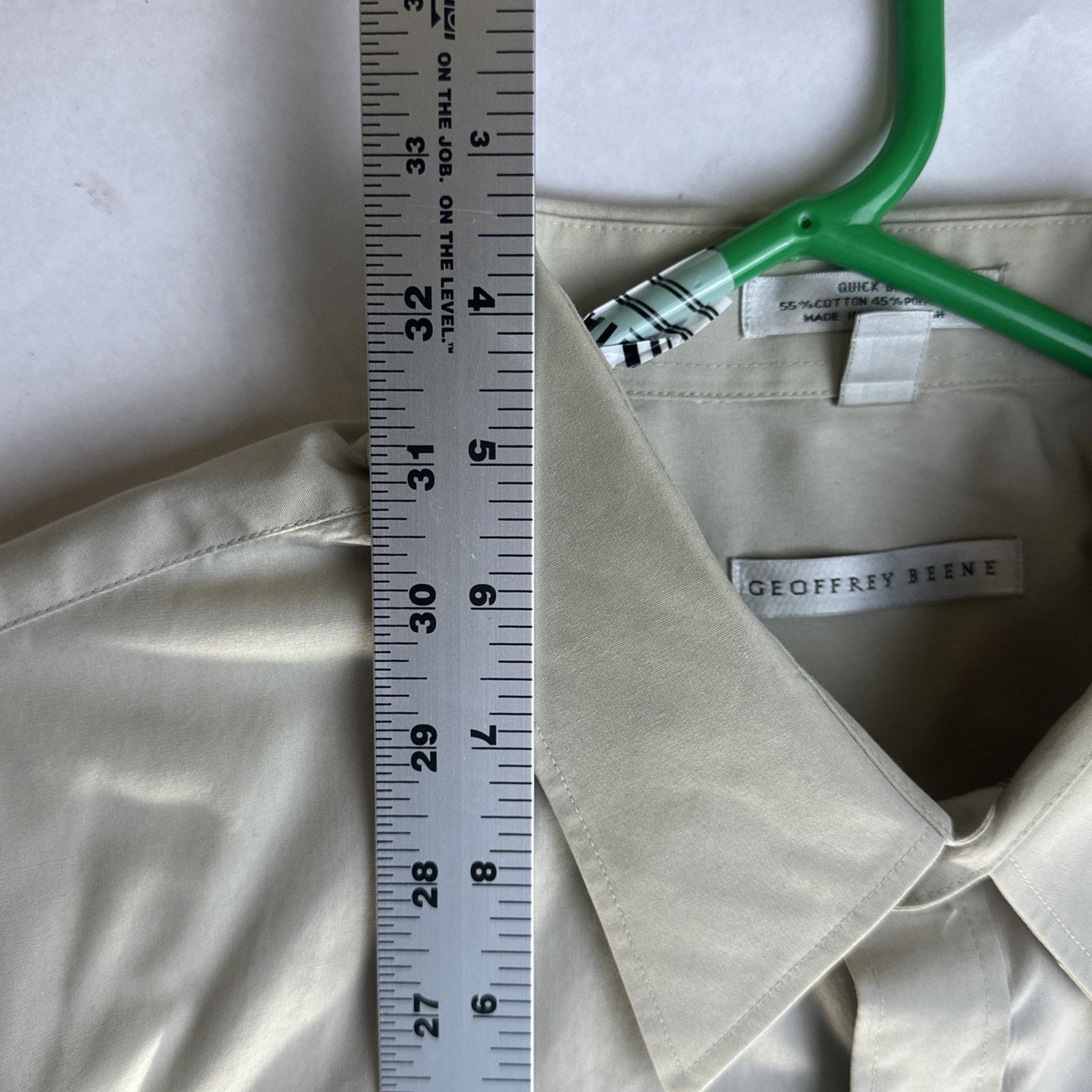 Geoffrey Beene Geoffrey Beene XL Vintage Dress Shirt Wrinkle Free Cotton Size US XL / EU 56 / 4 - 7 Thumbnail